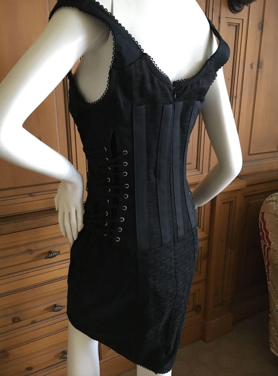 Dolce & Gabbana D&G Dolce and Gabbana Bondage Bustier Medium Corset Dress Size M / US 6-8 / IT 42-44 - 8 Thumbnail