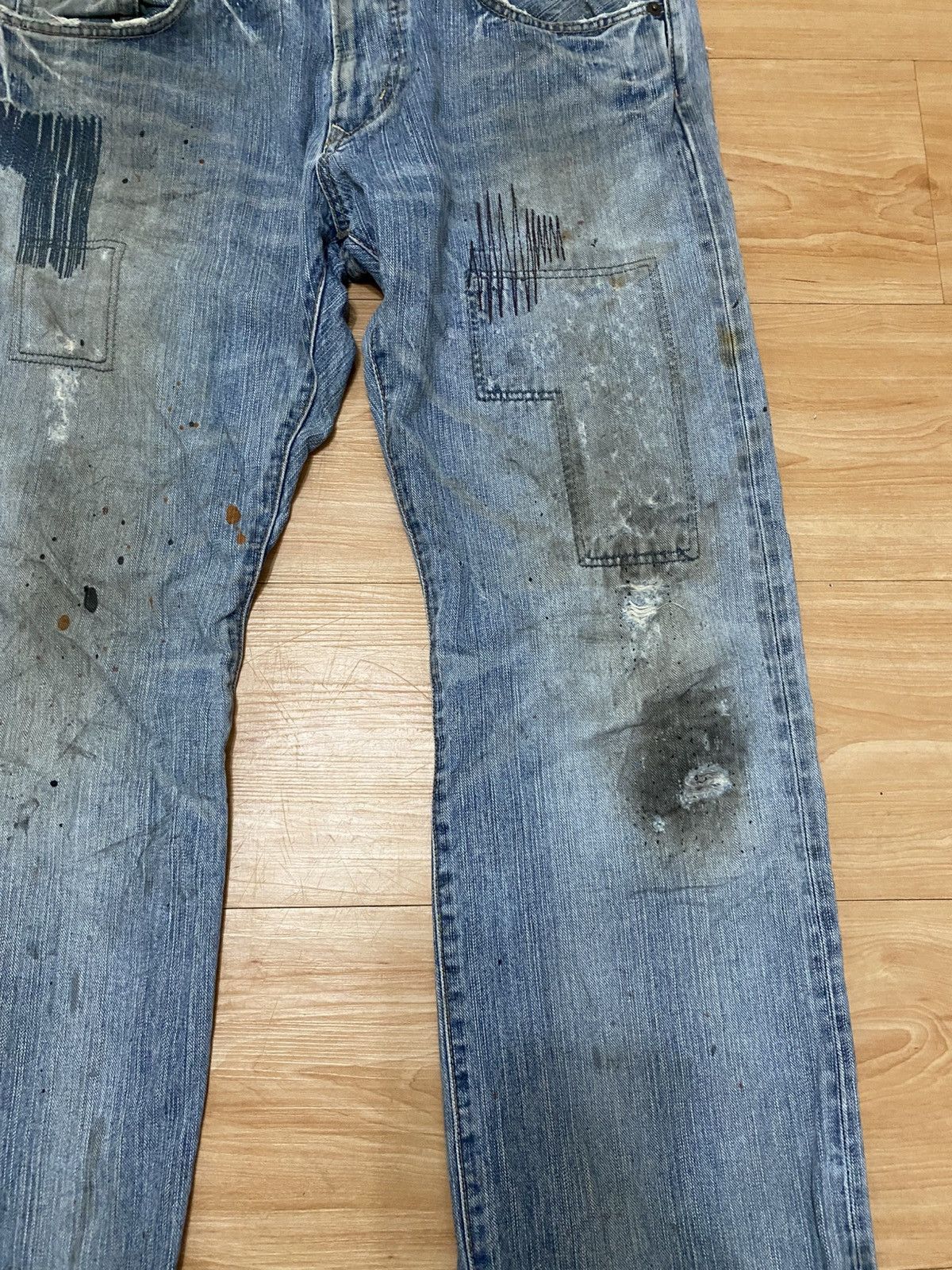 Edwin × Japanese Brand Edwin exclusive vintage model xv distressed style Size US 36 / EU 52 - 4 Thumbnail