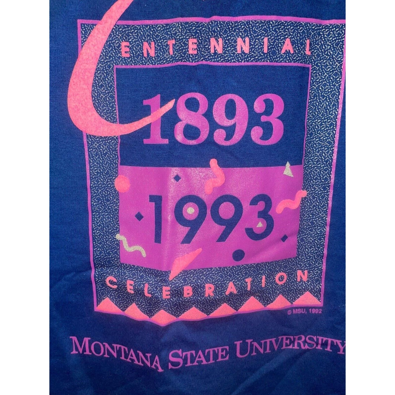 Jerzees Vintage Montana State University Shirt MSU College 1993 M Size US M / EU 48-50 / 2 - 5 Thumbnail