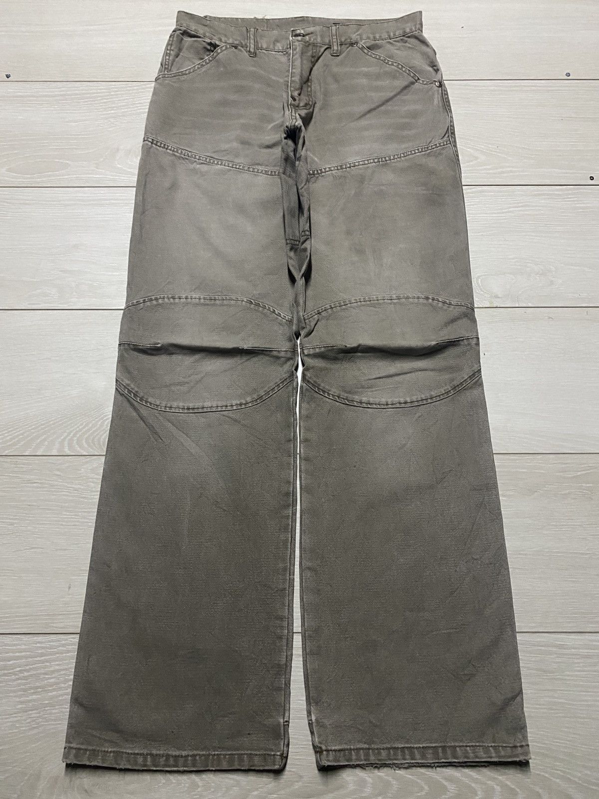 Japanese Brand Vintage Kiss Mark Japan Double Knee Loose Baggy Jeans Size US 30 / EU 46 - 1 Thumbnail