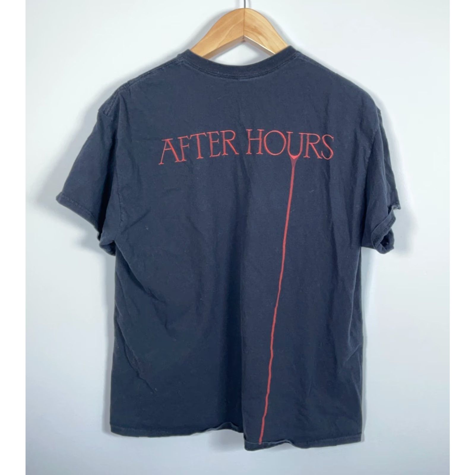 Vintage VINTAGE Weeknd After Hours Tour T-Shirt XO Black Short Sleeve Crew Neck Adult Large Men Graphic Print 2020-2029 Size US L / EU 52-54 / 3 - 2 Thumbnail