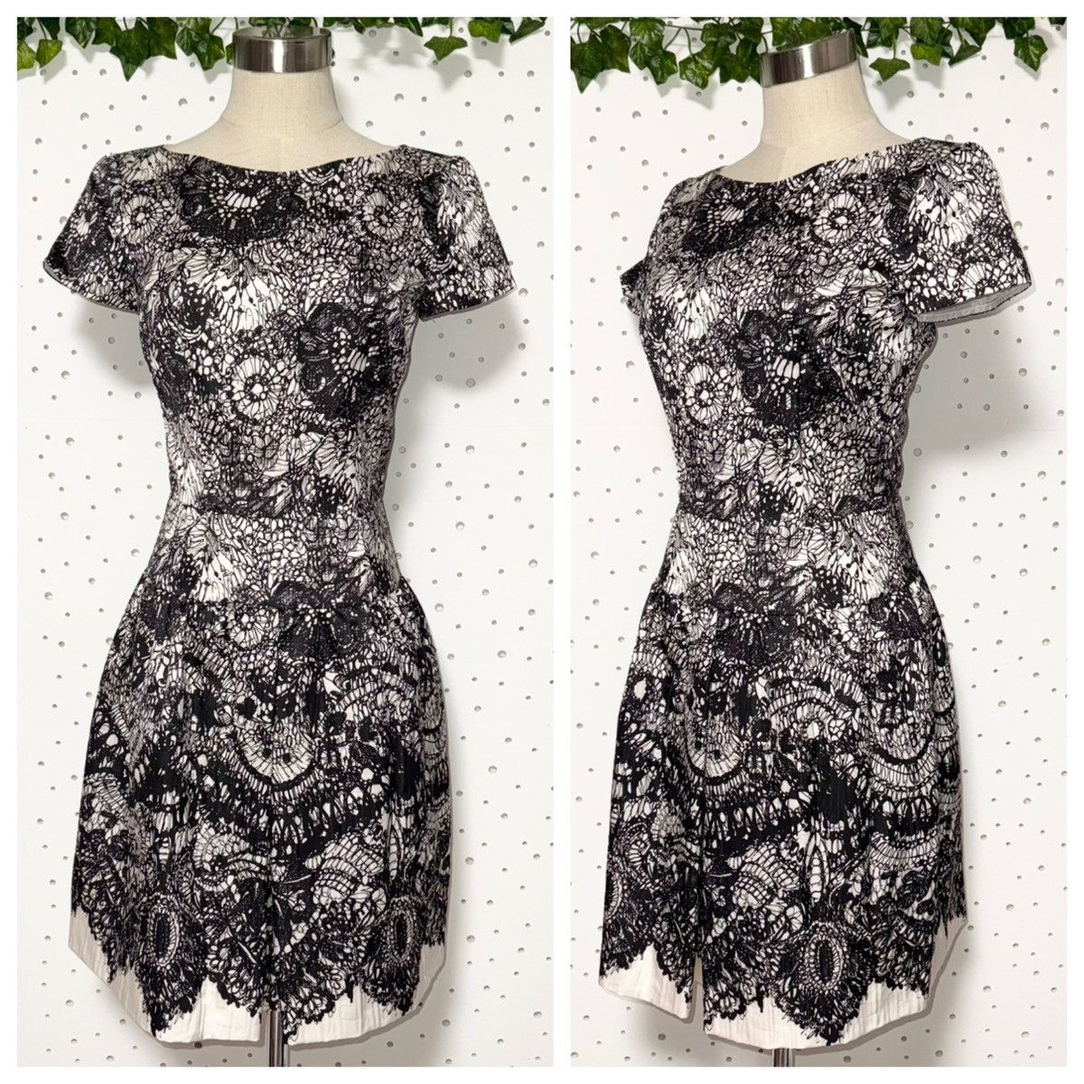 Prada Genuine Prada Flower Lace Print Short Sleeve Dress 36 PRADA Size XS / US 0-2 / IT 36-38 - 7 Thumbnail
