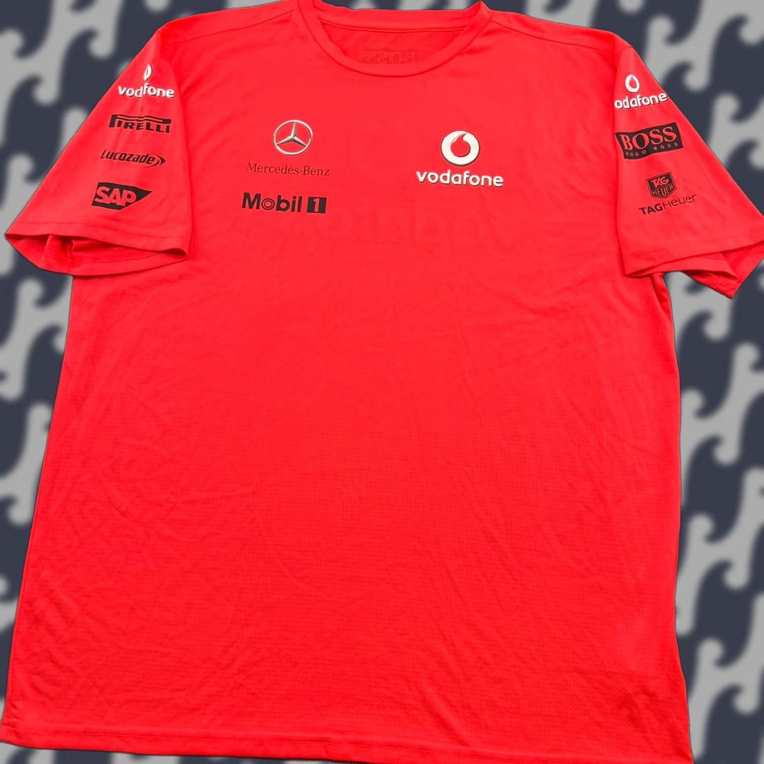 Vintage McLaren F1 Racing Team Vodafone Orange Mens Shirt XL Size US XL / EU 56 / 4 - 1 Thumbnail