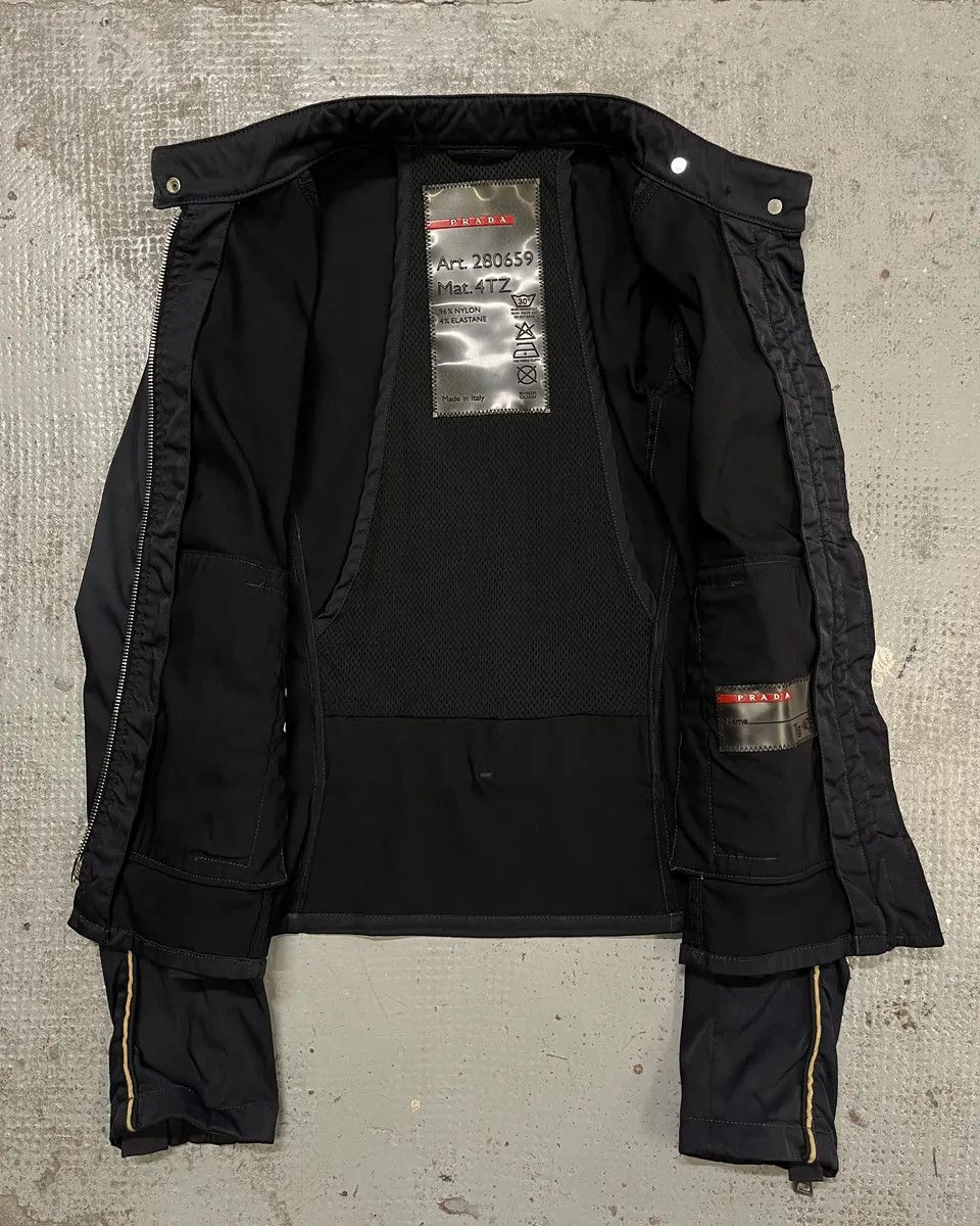 Prada SS2000 Prada Navy Nylon Zip Sport Light Jacket Size S / US 4 / IT 40 - 9 Thumbnail