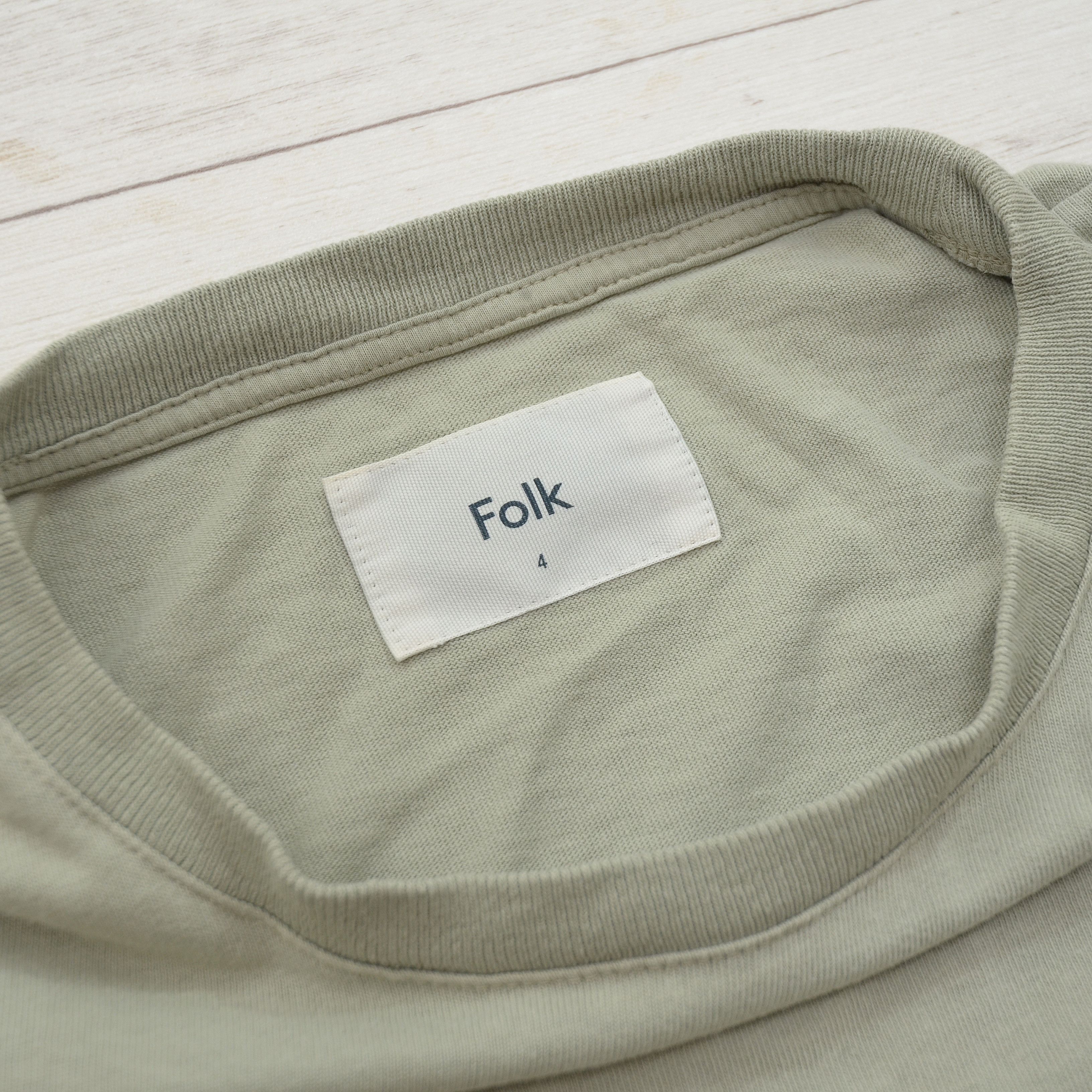 Folk Folk Basic Green Khaki T-Shirt Tee Soild Size US L / EU 52-54 / 3 - 5 Thumbnail