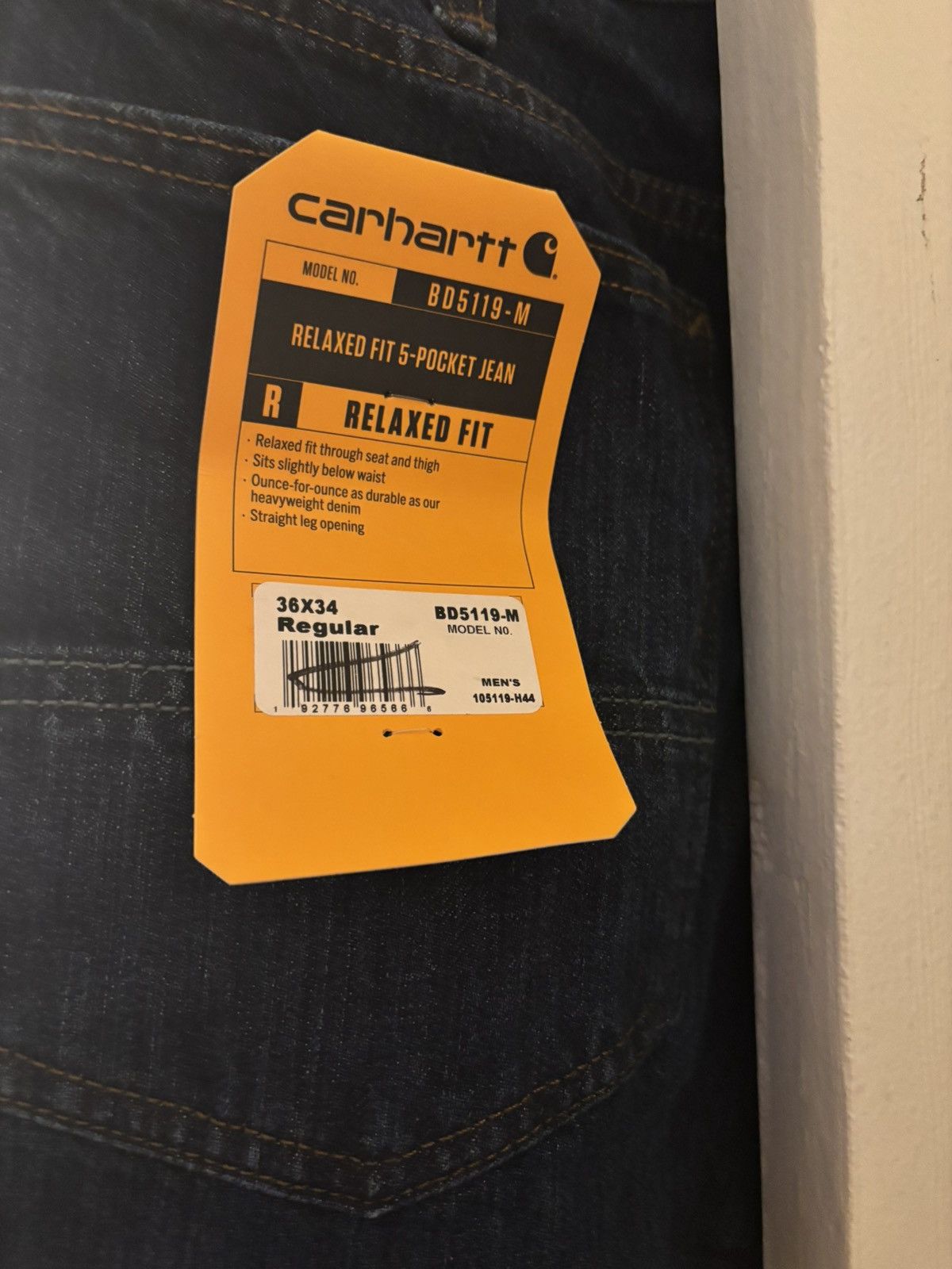 Carhartt Carhartt Relaxed fit 5 pocket jean Size US 36 / EU 52 - 3 Thumbnail