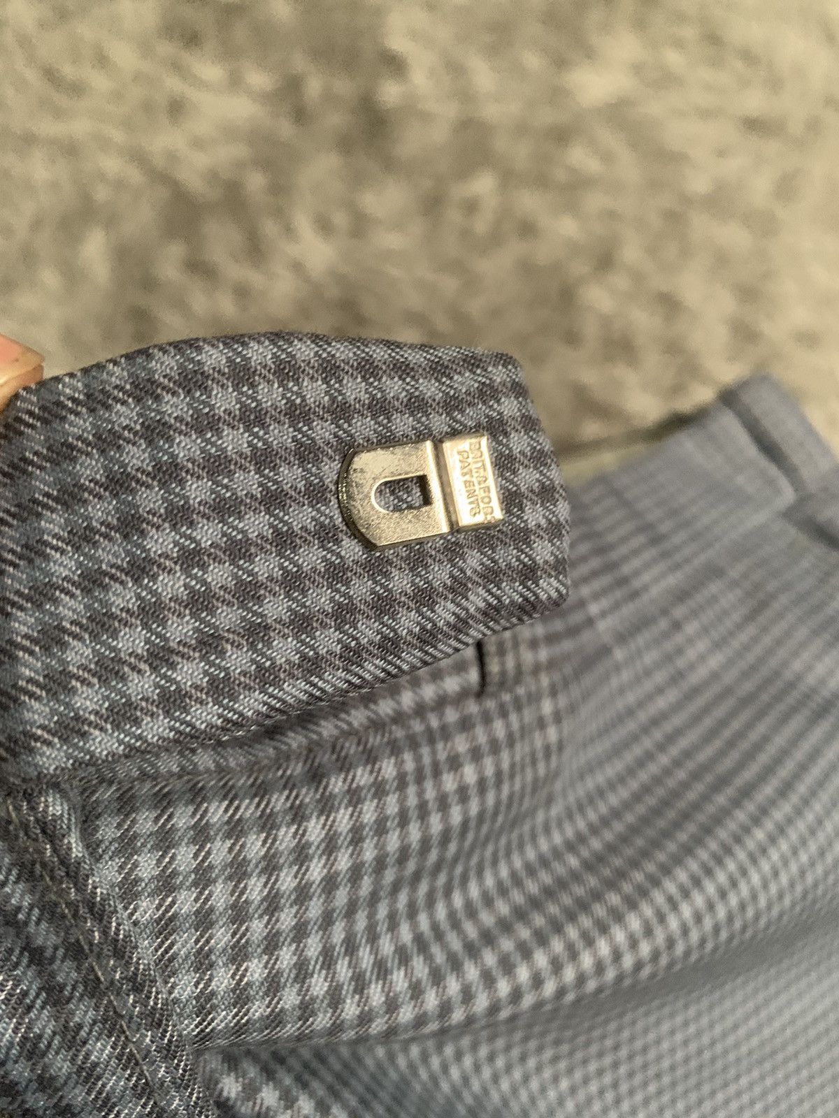 Christian Dior Monsieur × Vintage Vintage 70s Christian Dior Blue Tartan Tailored Trousers Size US 36 / EU 52 - 4 Thumbnail