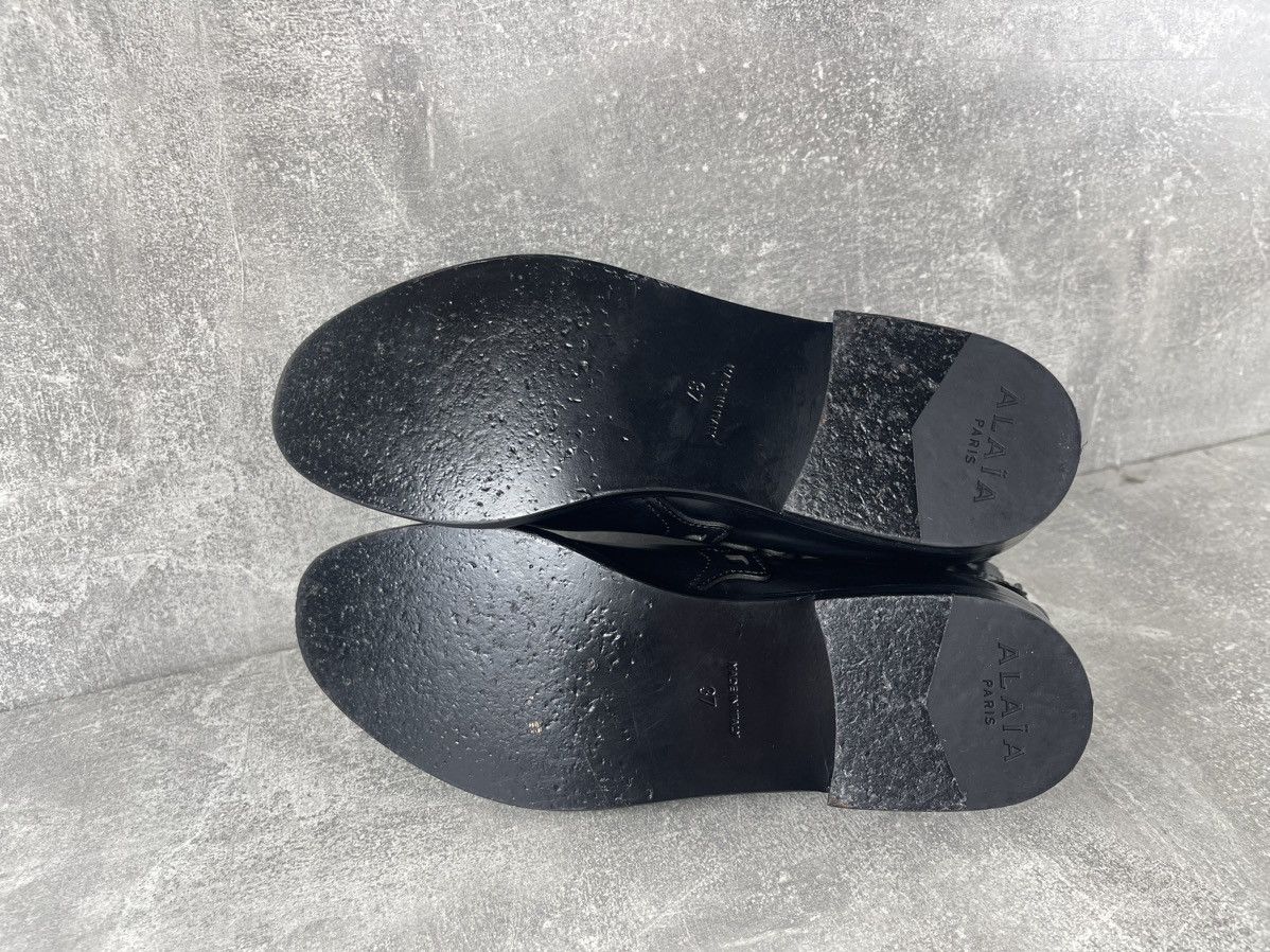 Alaia Alaïa Paris Cut Out Leather Ankle Boots Black Size US 7 / IT 37 - 8 Thumbnail