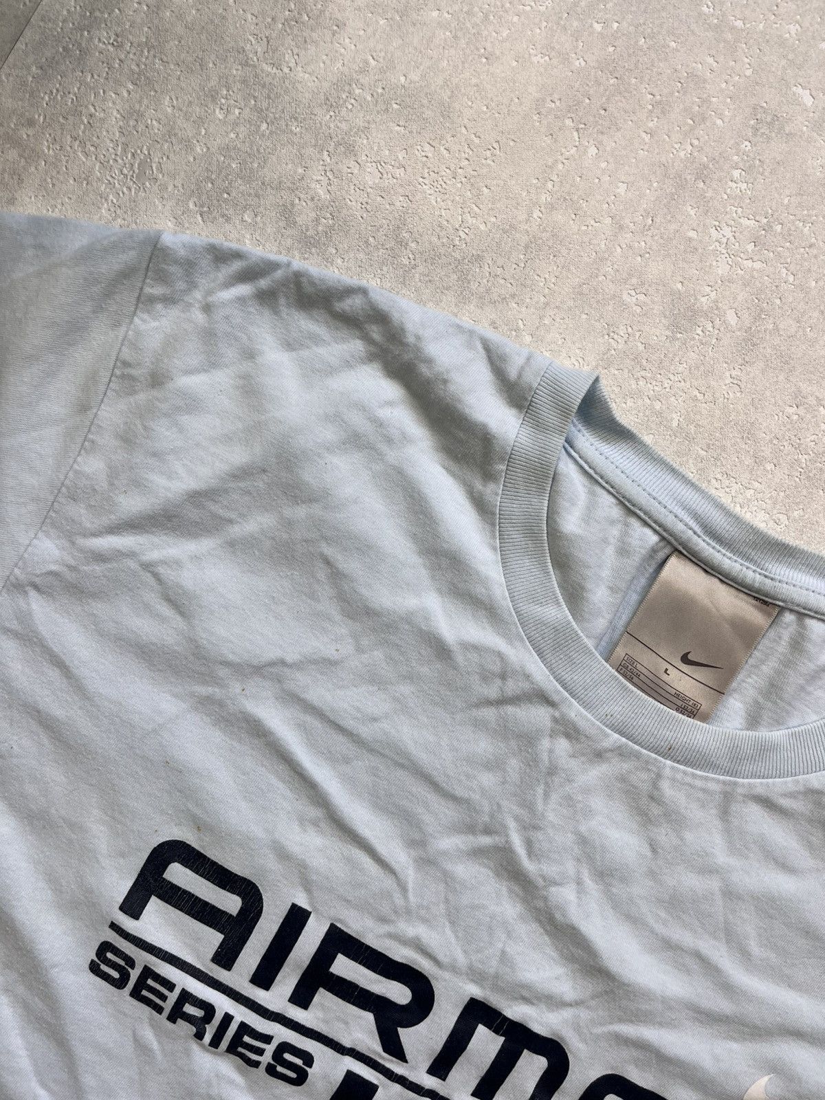 Nike 90’s NIKE AIRMAX SPELLOUT BIG LOGO RETRO Y2K SWOOSH RARE TEE Size US L / EU 52-54 / 3 - 6 Thumbnail