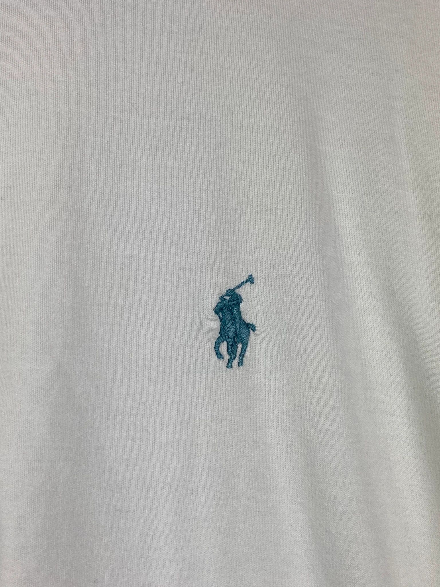 Polo Ralph Lauren Ralph Lauren White Polo XXL Blue Logo Classic Fit Size US XXL / EU 58 / 5 - 2 Thumbnail