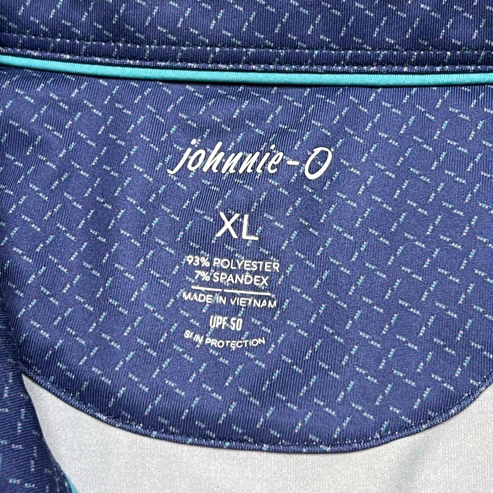 johnnie-O Johnnie-O Polo Shirt Men’s XL Geometric UPF 50 White Hawk Size US XL / EU 56 / 4 - 3 Thumbnail