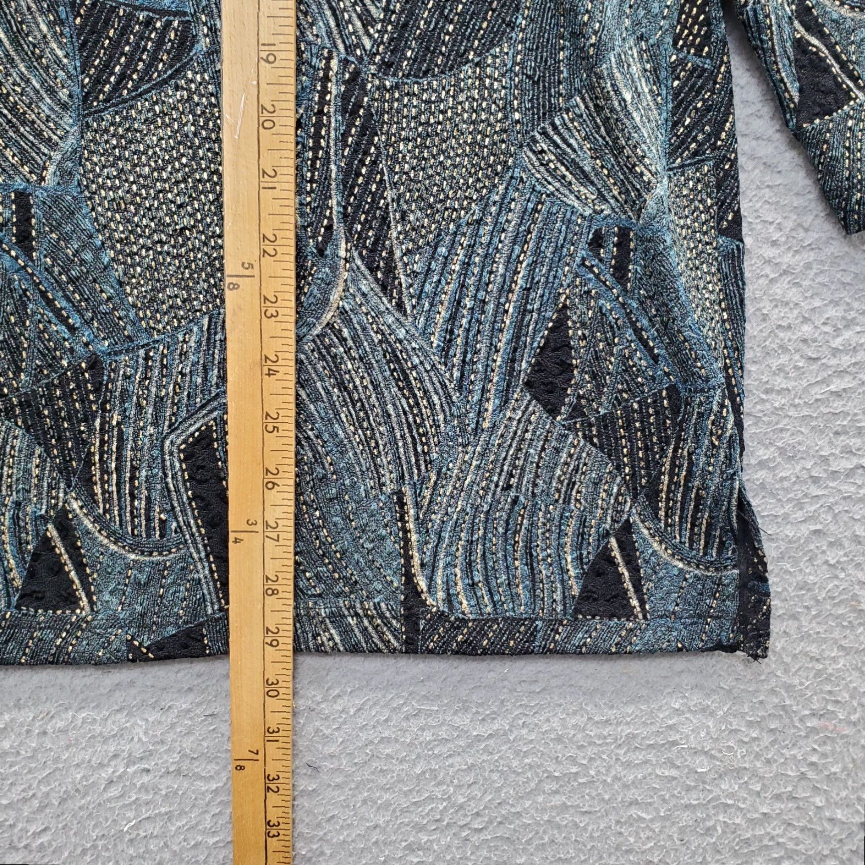JM Collection JM Collection Blouse Womens Size 2X 3/4 Sleeve Round Neck Multicolor Stretch Pullover Shirt Size XXL / US 16-18 / IT 52-54 - 3 Thumbnail