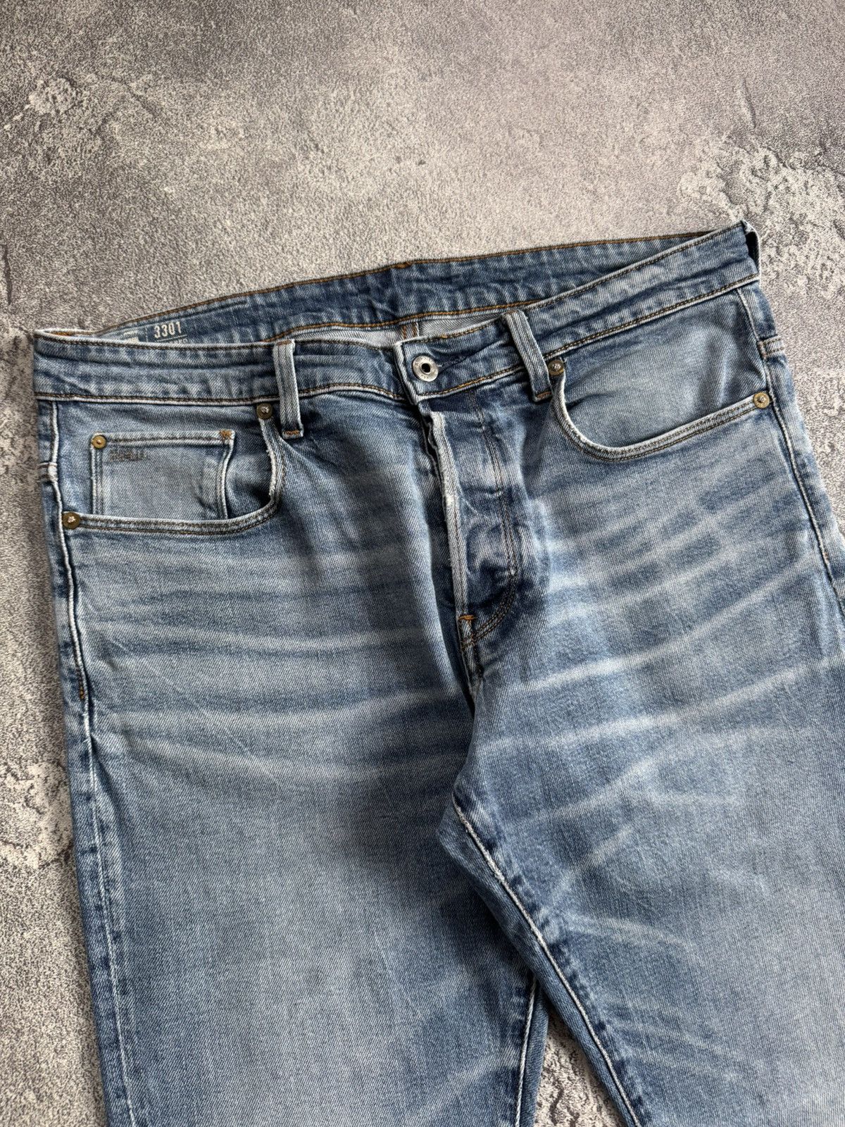G-Star G star raw 34/32 3301 tapered denim pants jeans trousers Size US 34 / EU 50 - 10 Thumbnail