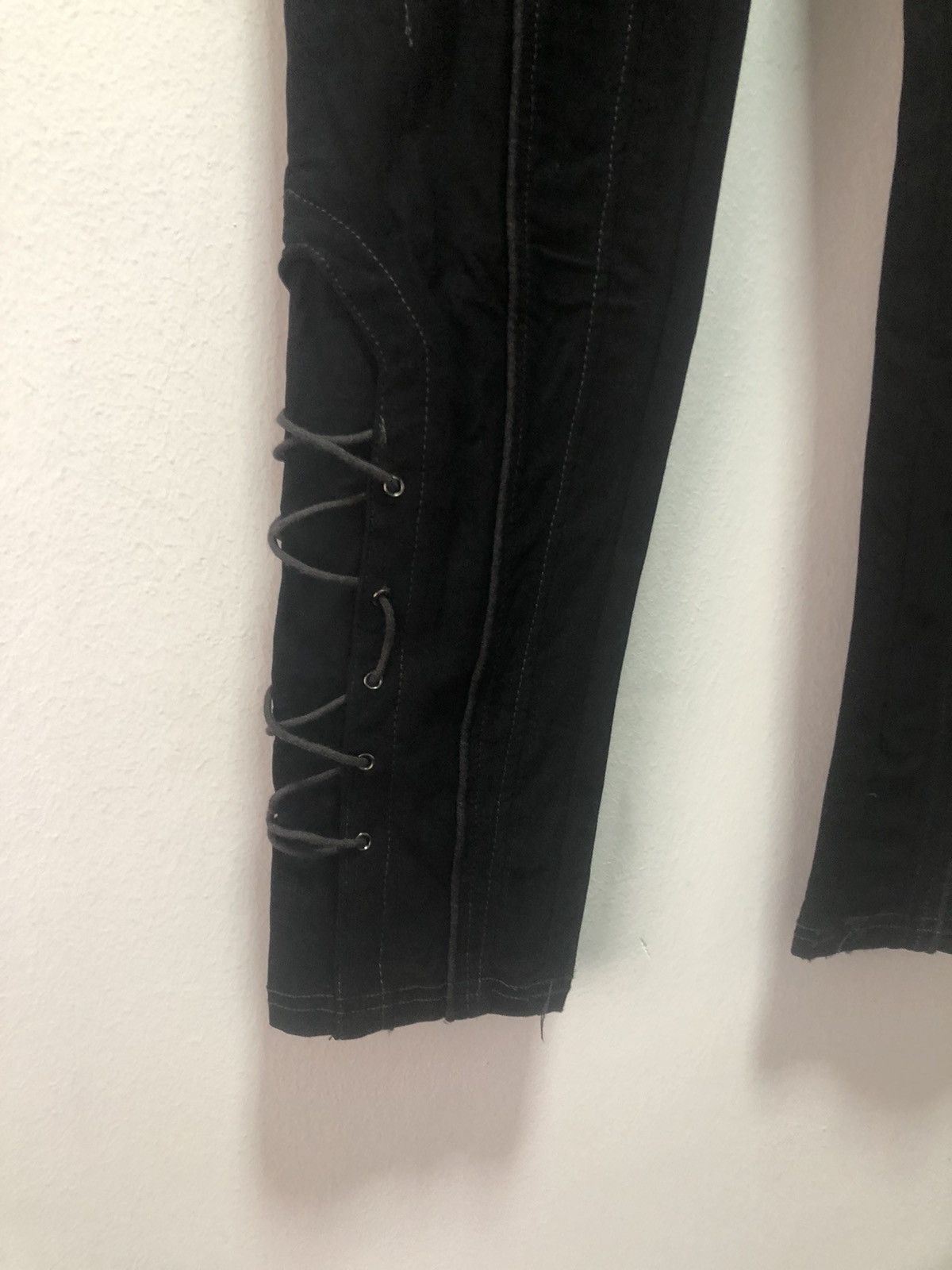 Japanese Brand × Seditionaries OZZ CROCE Pants Punk Cross Zip Strecht Size 27" / US 4 / IT 40 - 4 Thumbnail