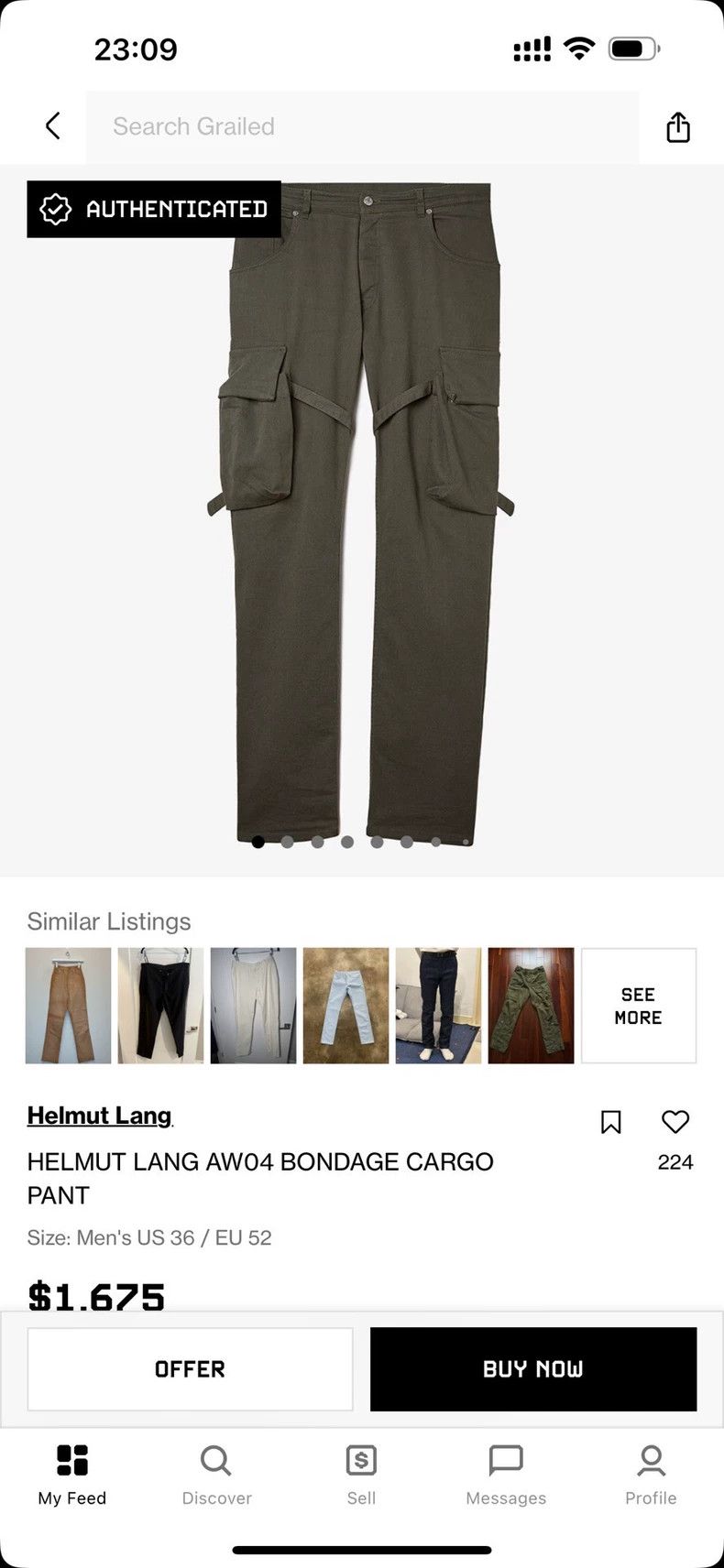 Helmut Lang HELMUT LANG Blue and white double pocket jeans Size US 32 / EU 48 - 6 Thumbnail