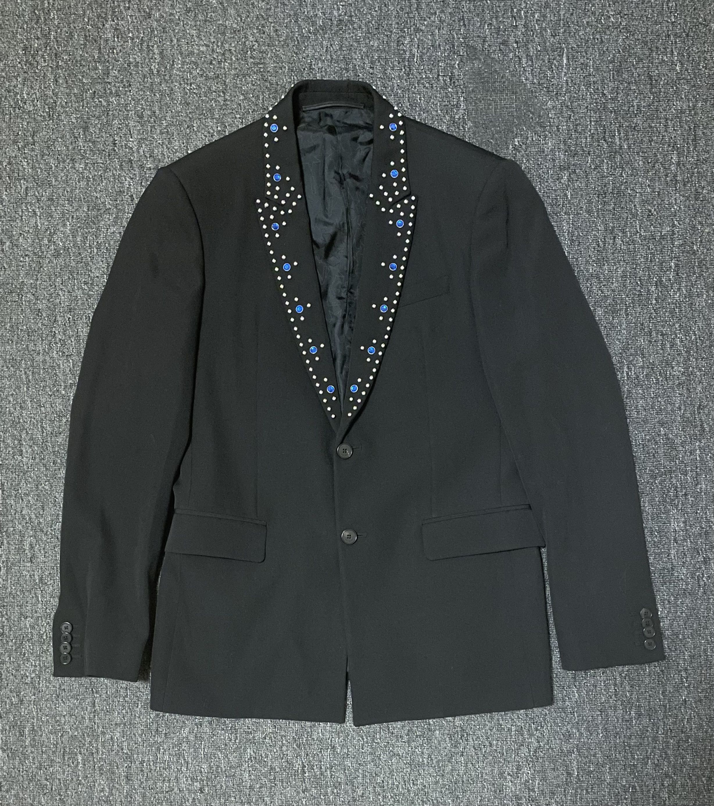 Givenchy Givenchy black wool blazer diamonds size 48 like new Size 48R - 1 Thumbnail