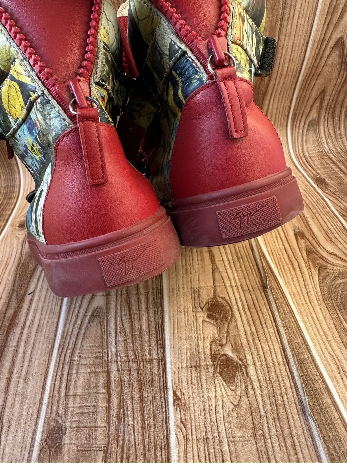 Giuseppe Zanotti Giuseppe Zanotti Denny Neon High Top Sneaker Size US 9 / EU 42 - 20 Thumbnail