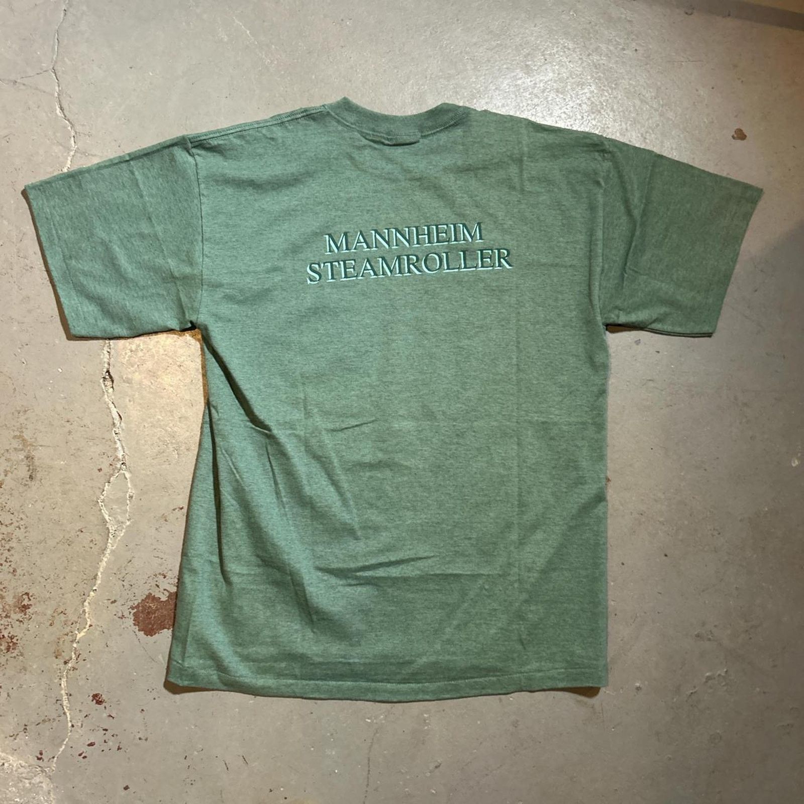 Hanes 90s green mannheim steamroller tee Size US L / EU 52-54 / 3 - 2 Thumbnail