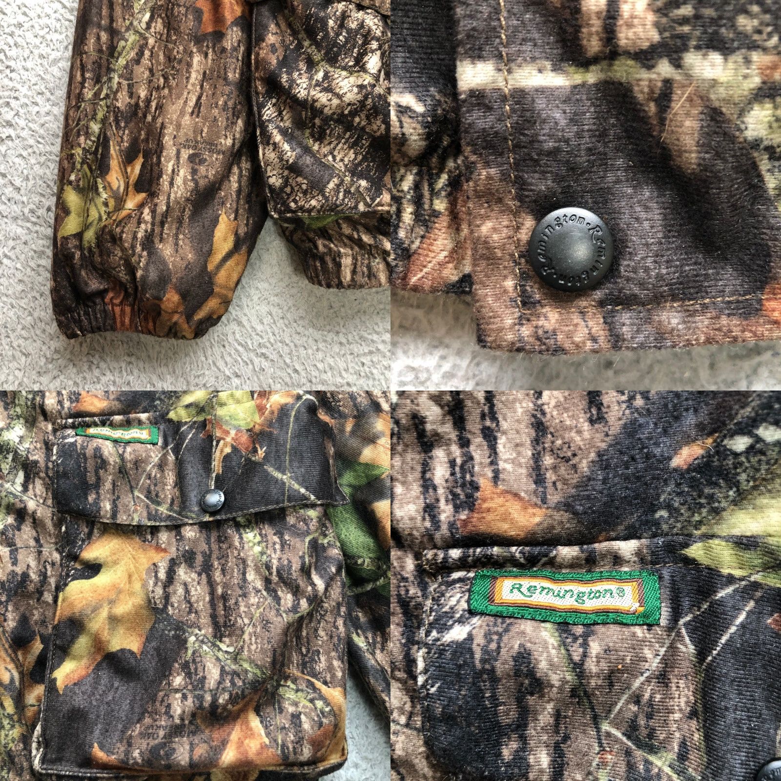 Vintage Remington Mossy Oak Break Up Camouflage Hunting Jacket Mens M Zip Button Bomber Size US M / EU 48-50 / 2 - 8 Thumbnail