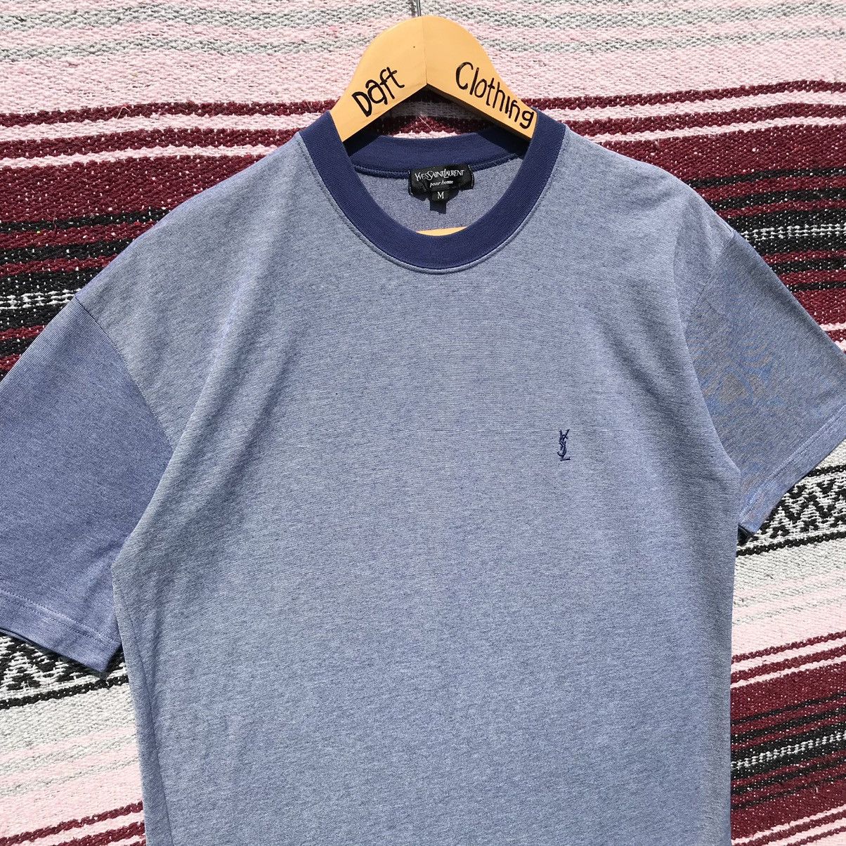 Yves Saint Laurent Vintage Yves Saint Lauren Small Logo Shirt YSL Luxury Size US M / EU 48-50 / 2 - 5 Thumbnail