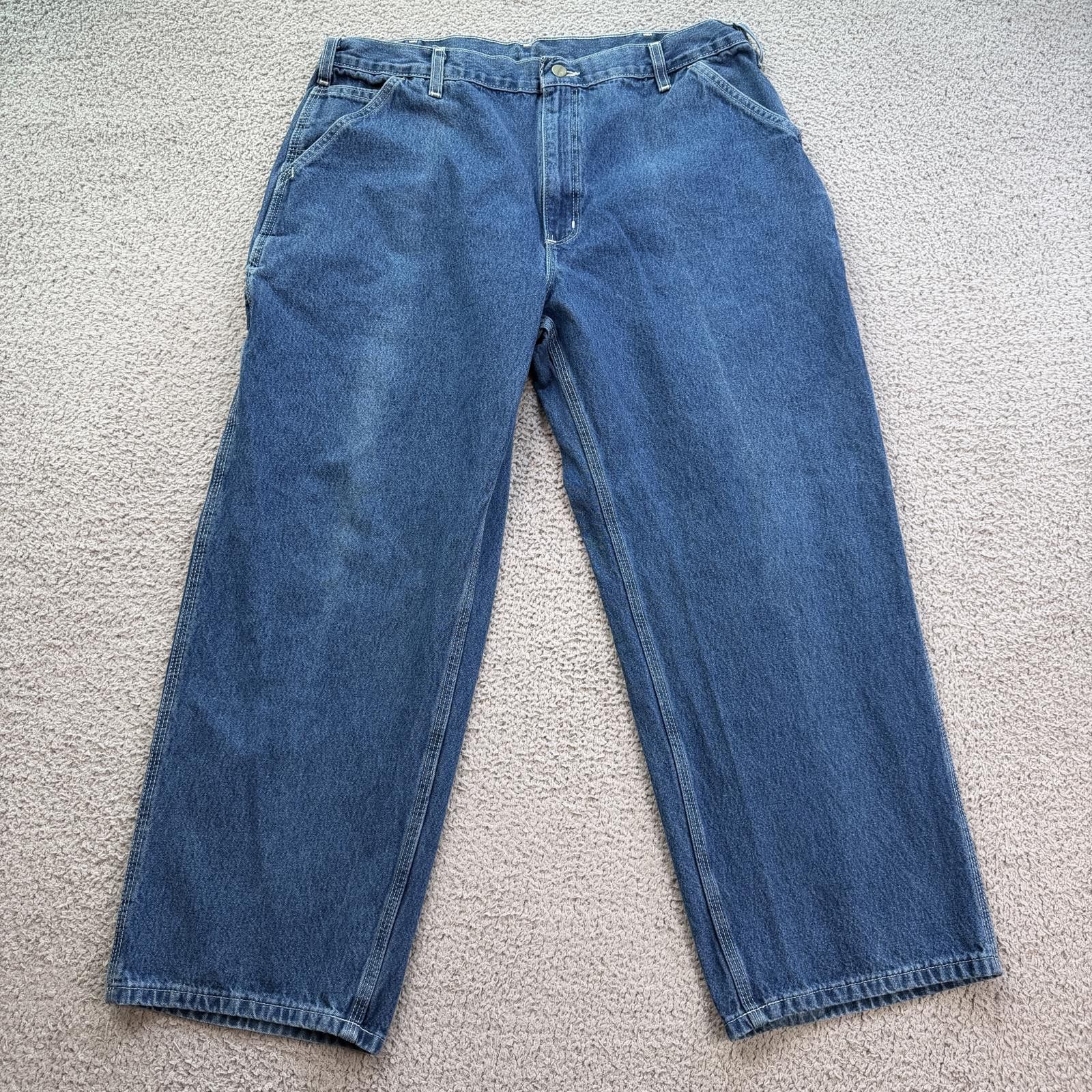 Carhartt Carhartt B13 DST Dungaree Fit Carpenter Jeans Mens 40x28 Size US 40 / EU 56 - 1 Thumbnail
