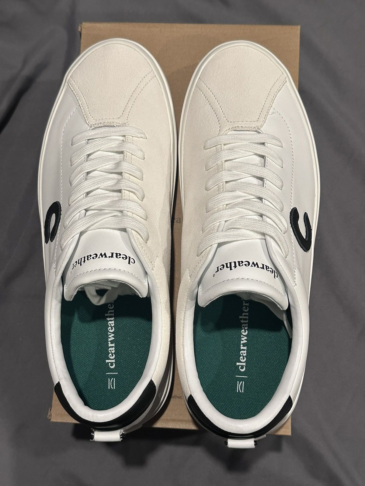 ClearWeather Clearweather Continental White Leather Sneakers size 13 Size US 13 / EU 46 - 7 Thumbnail