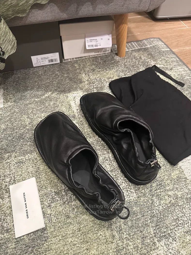 Dries Van Noten Dries Van Noten Lambskin Square Toe Slippers Size US 10 / EU 43 - 4 Thumbnail