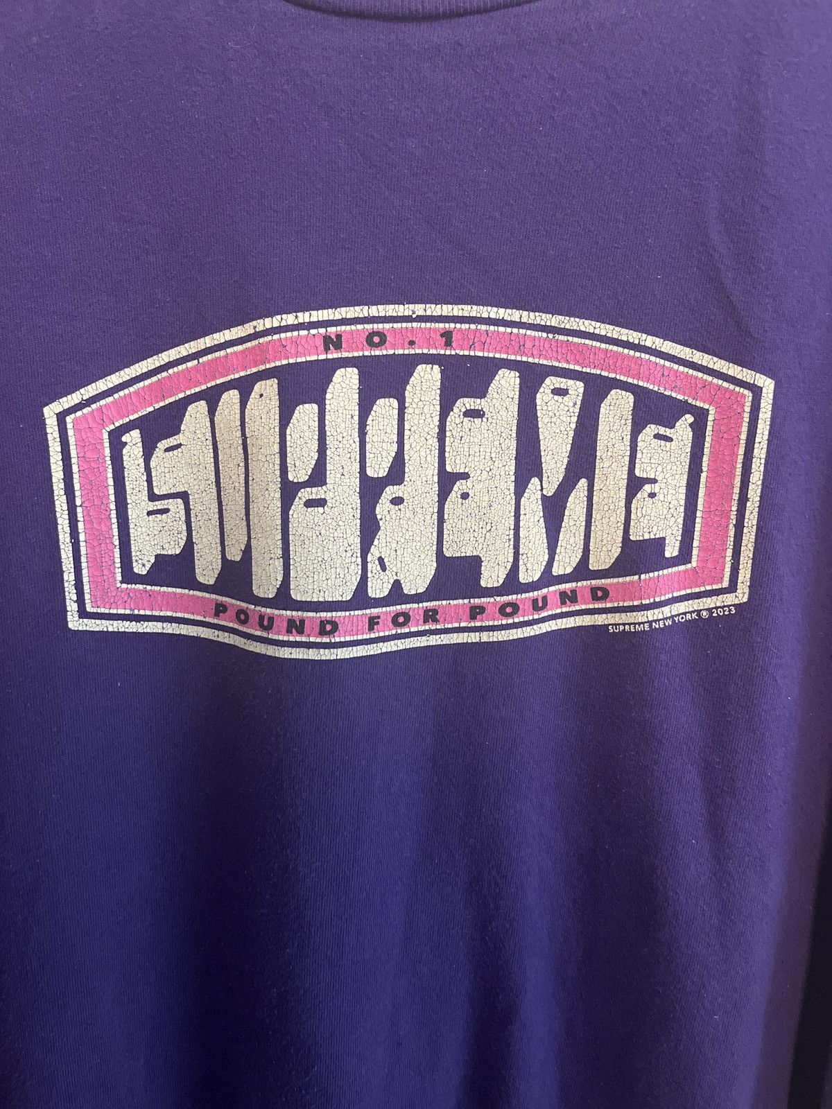 Supreme Supreme Pound For Pound Tee Size US XL / EU 56 / 4 - 4 Thumbnail