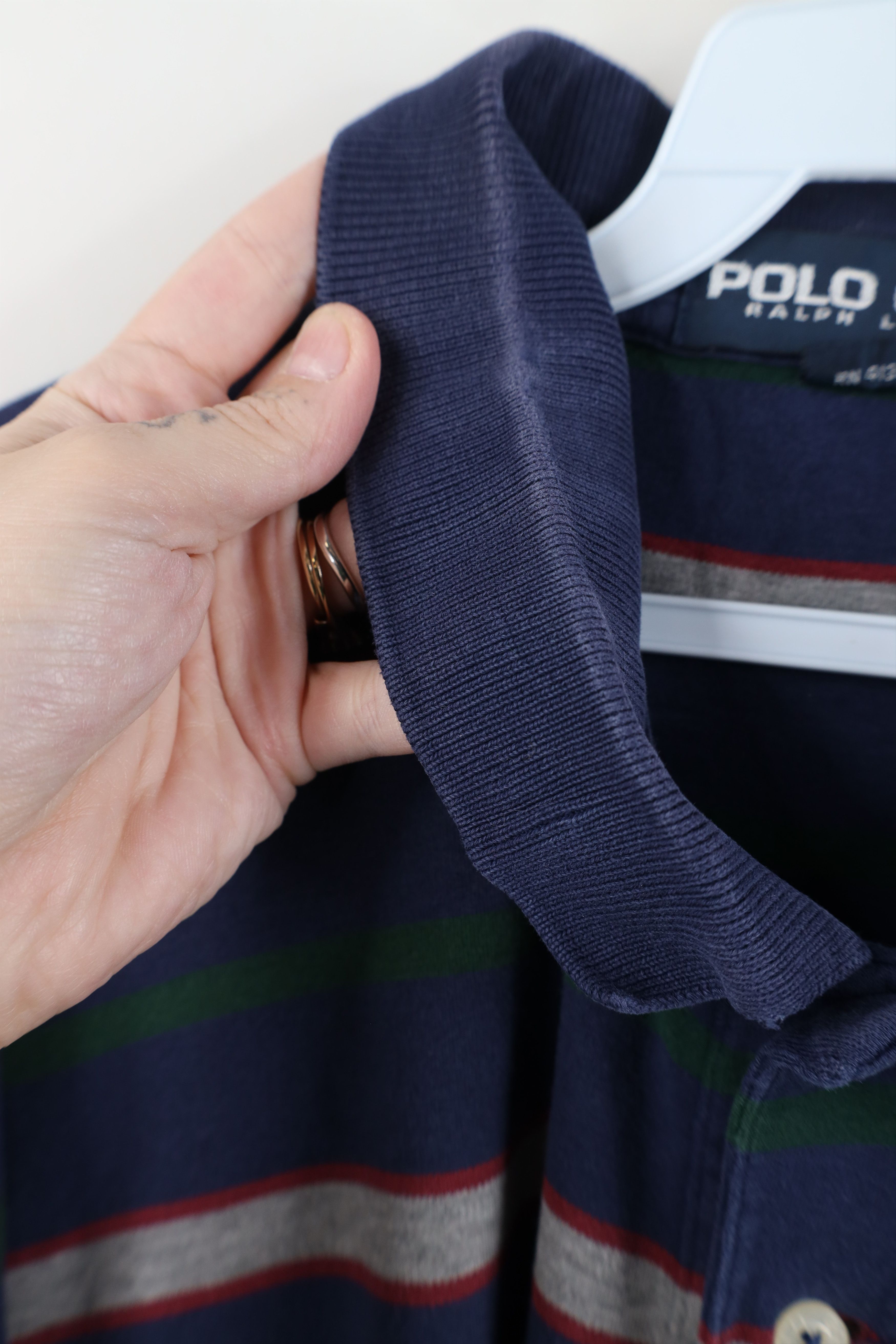 Ralph Lauren Vintage 90s Polo Golf Ralph Lauren Crest Striped Polo USA Size US XXL / EU 58 / 5 - 8 Thumbnail