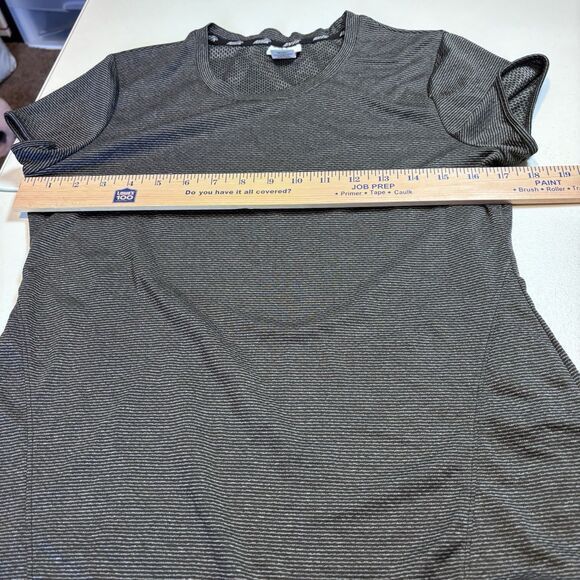 Avia AVIA Activewear T-Shirt Fitted Striped Gray Gym Workout M Size M / US 6-8 / IT 42-44 - 4 Thumbnail