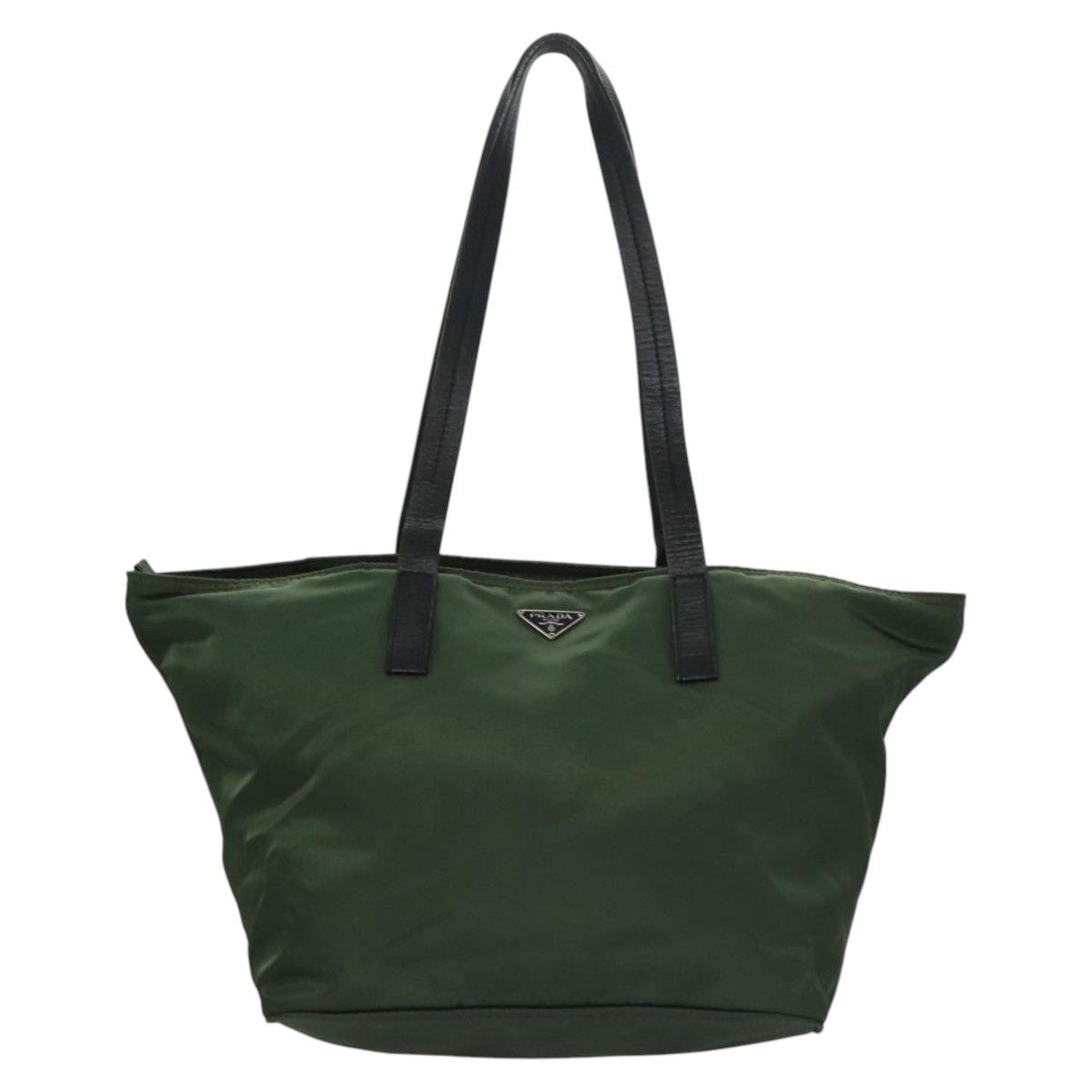 Prada Tessuto Green Synthetic Tote Bag (Pre-Owned) Size ONE SIZE - 1 Thumbnail