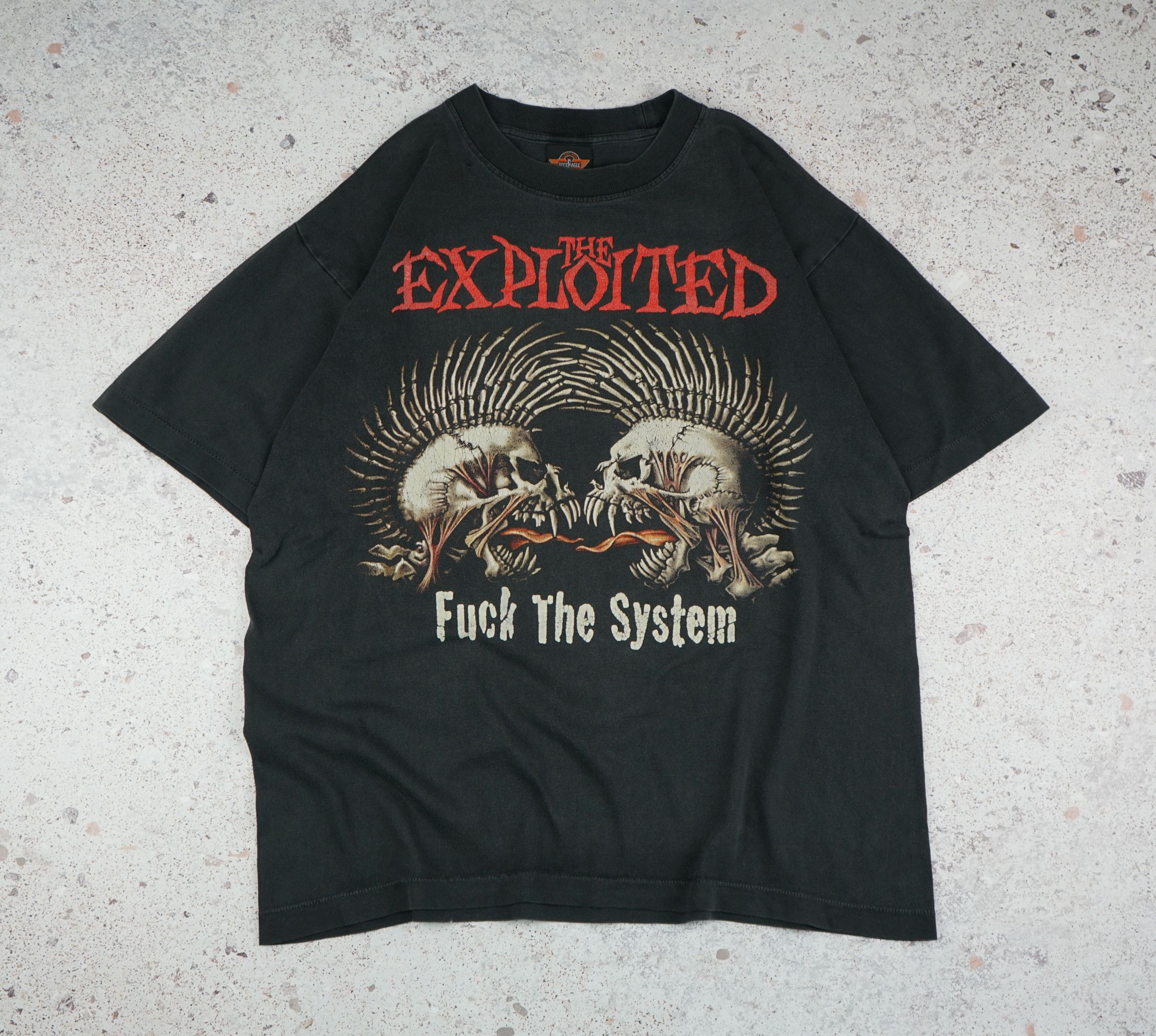 Band Tees × Vintage Vintage The Exploited Fuck The System T Shirt Size US M / EU 48-50 / 2 - 1 Thumbnail