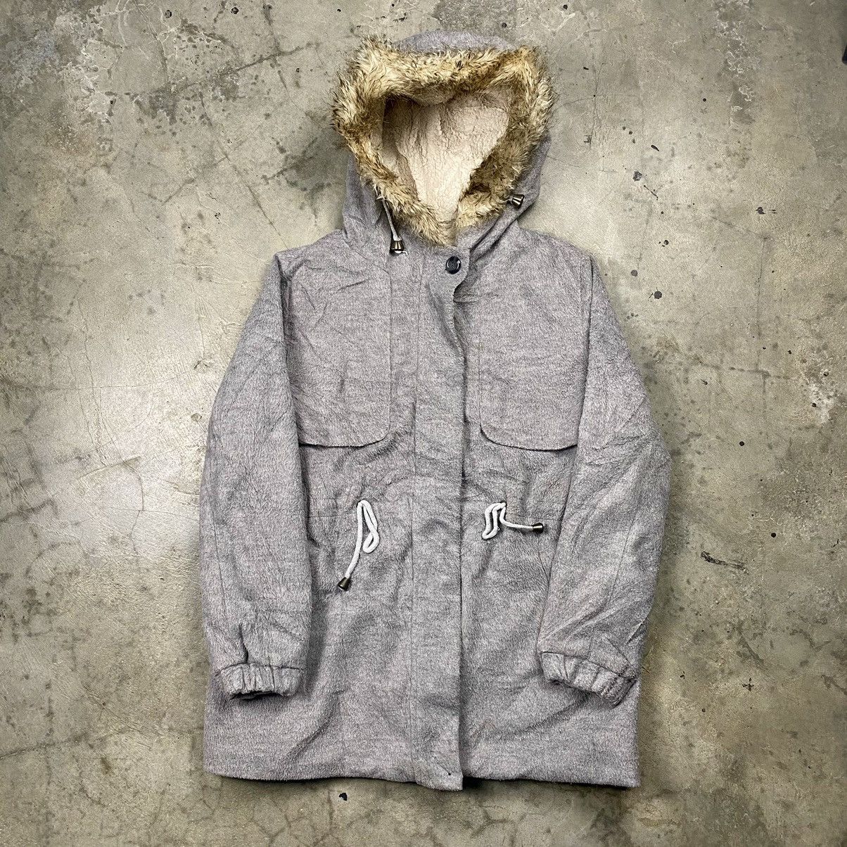 If Six Was Nine × Japanese Brand × Le Grande Bleu (L.G.B.) Faux Fur Hooded i6w9 LGB Style Fleece Zip Up Size L / US 10 / IT 46 - 1 Thumbnail