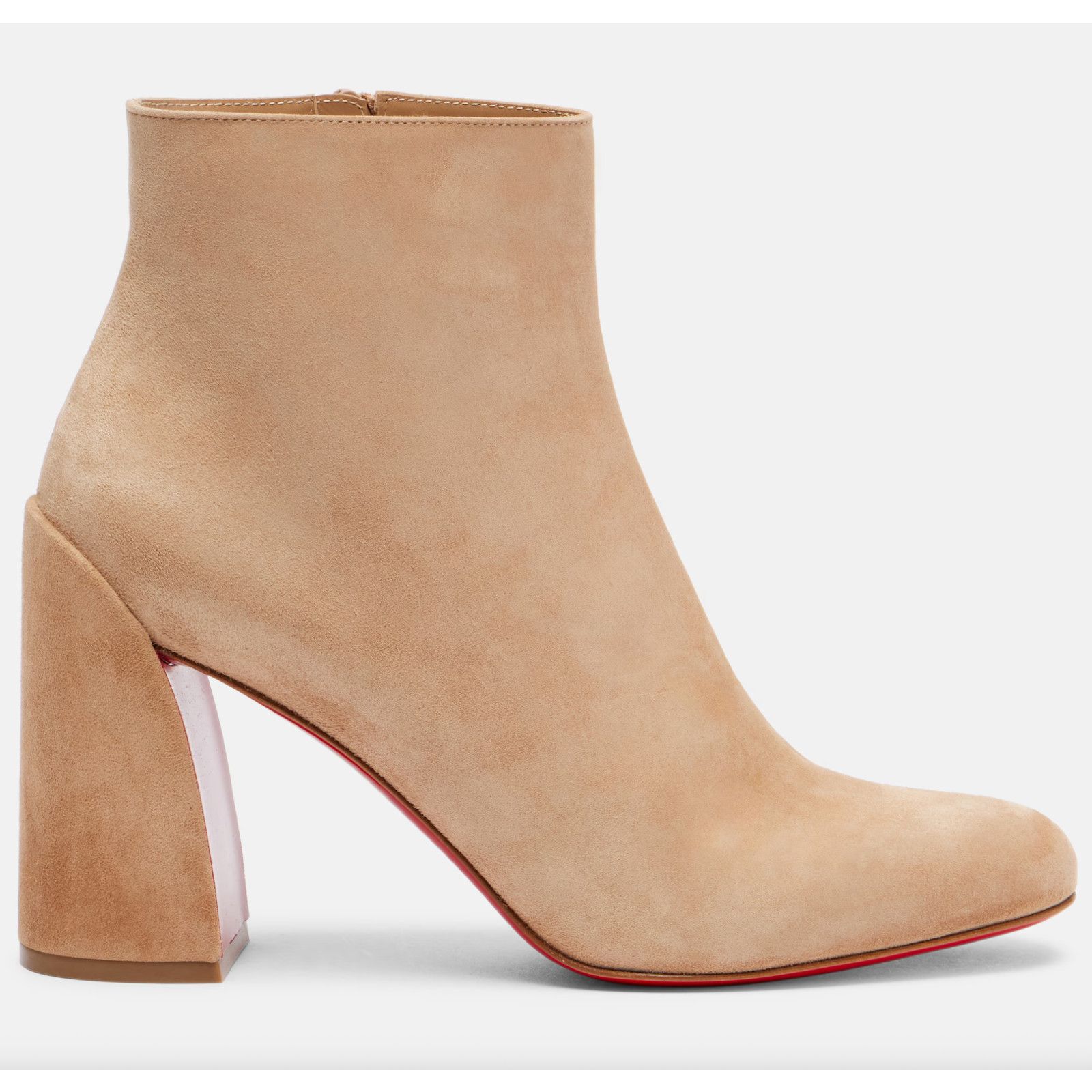 Christian Louboutin Christian Louboutin Turela 85 Beige Suede Ankle Boot 37 Size US 6 / IT 36 - 3 Thumbnail