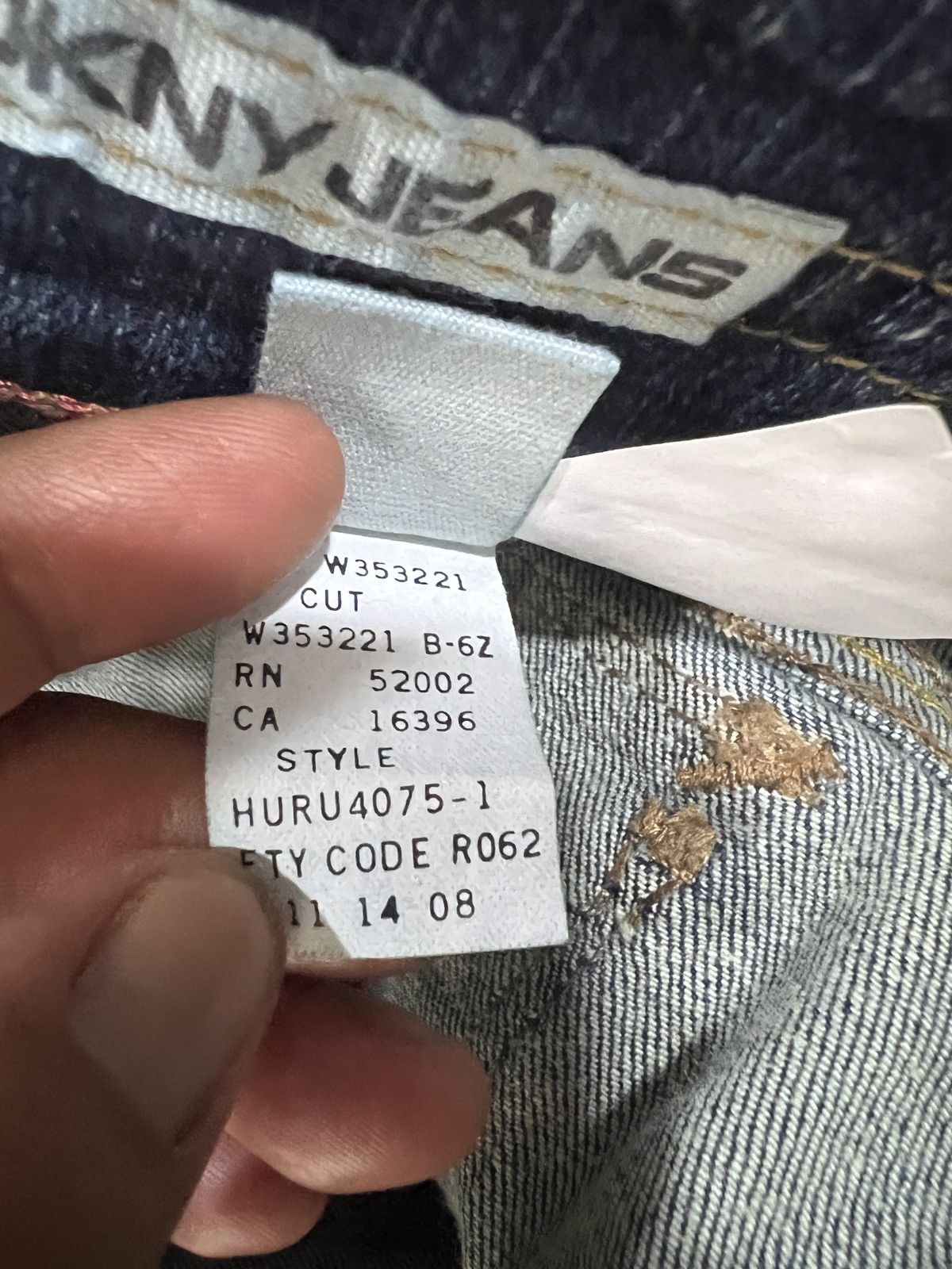 DKNY 🔥DKNY Jeans Distressed Denim Size 34" / US 12 / IT 48 - 16 Thumbnail