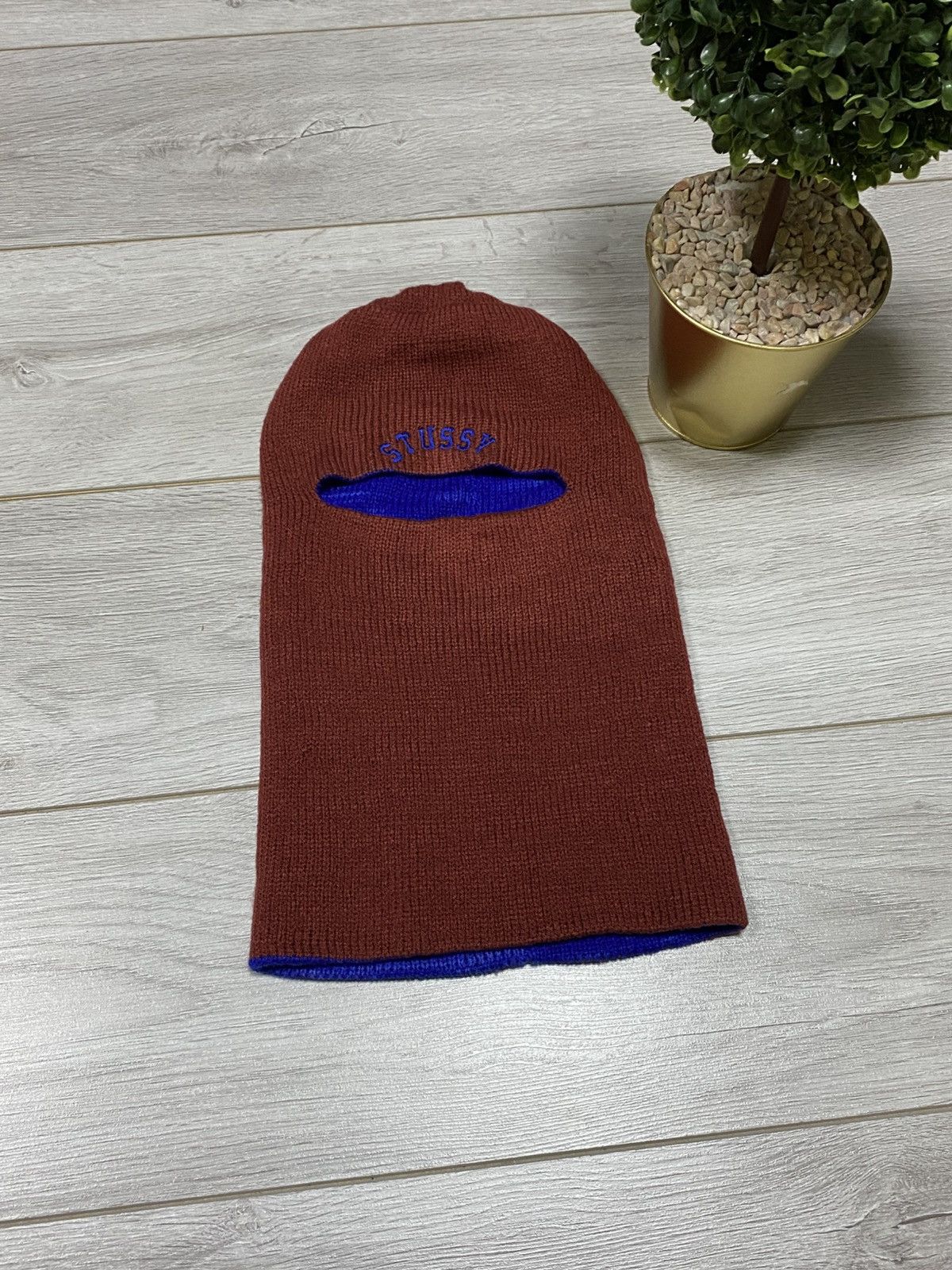 Stussy Stussy balaclava vintage hat knitted big logo ski Size ONE SIZE - 2 Thumbnail