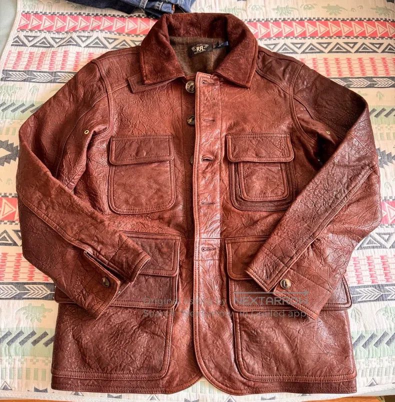 RRL Ralph Lauren RRL Ralph Lauren men's leather jacket Size US S / EU 44-46 / 1 - 1 Thumbnail