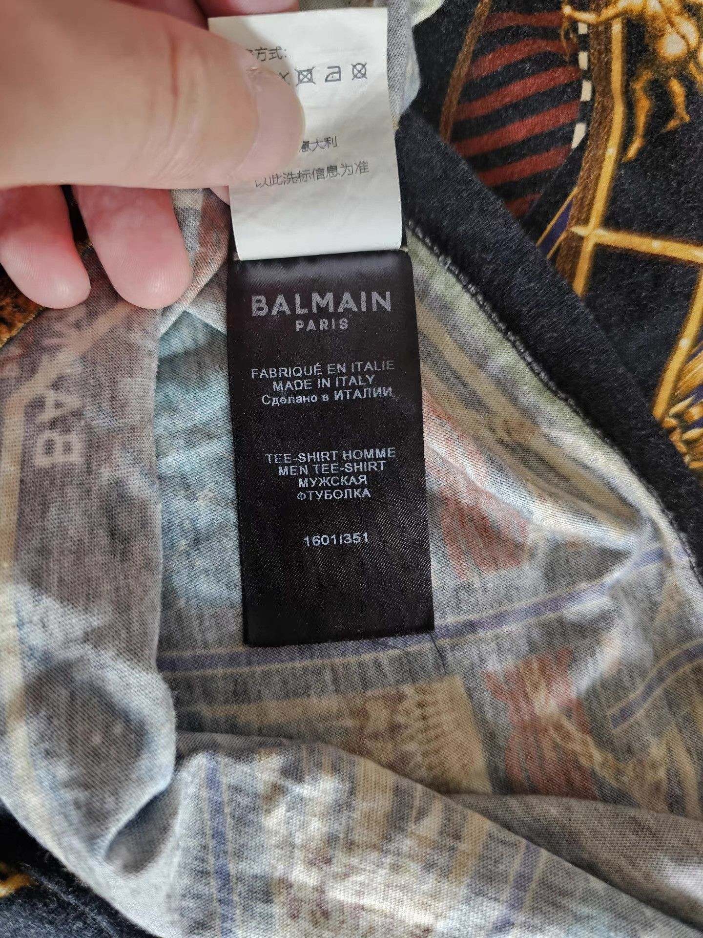 Balmain Balmain men's short-sleeve T-shirt Size US L / EU 52-54 / 3 - 7 Thumbnail
