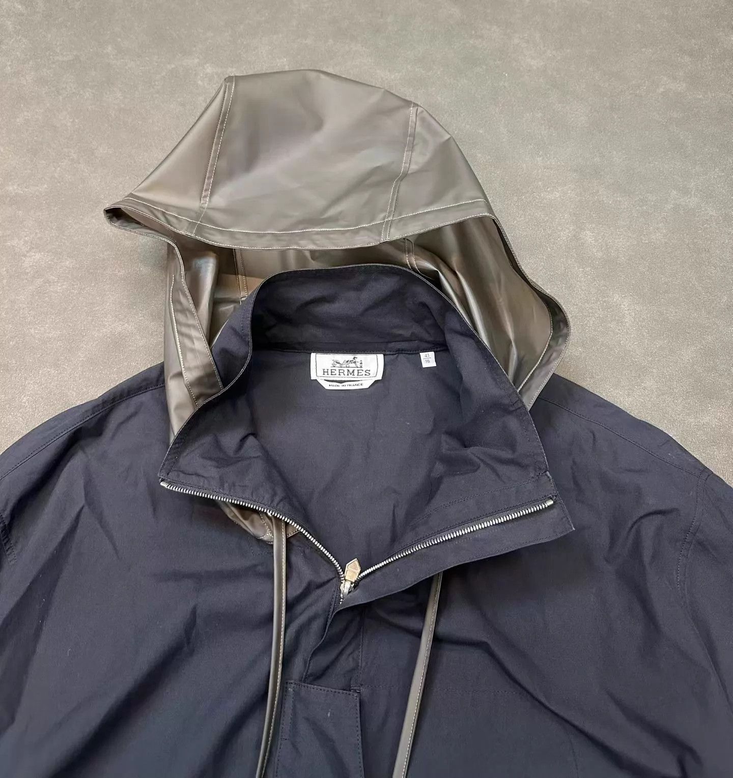 Hermes Hermes Lightweight Oversized Hooded Jacket Men's 41 95 New Size US L / EU 52-54 / 3 - 3 Thumbnail