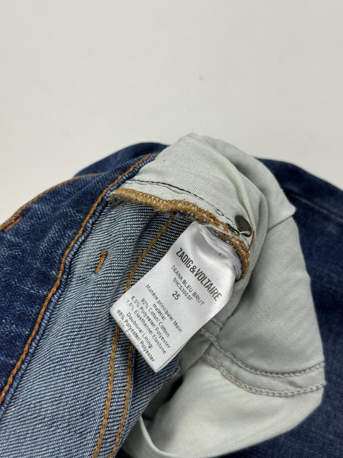 Zadig & Voltaire Zadig&Voltaire Deana Bleu Brut Women’s Jeans Size 25" / US 0 / IT 36 - 10 Thumbnail