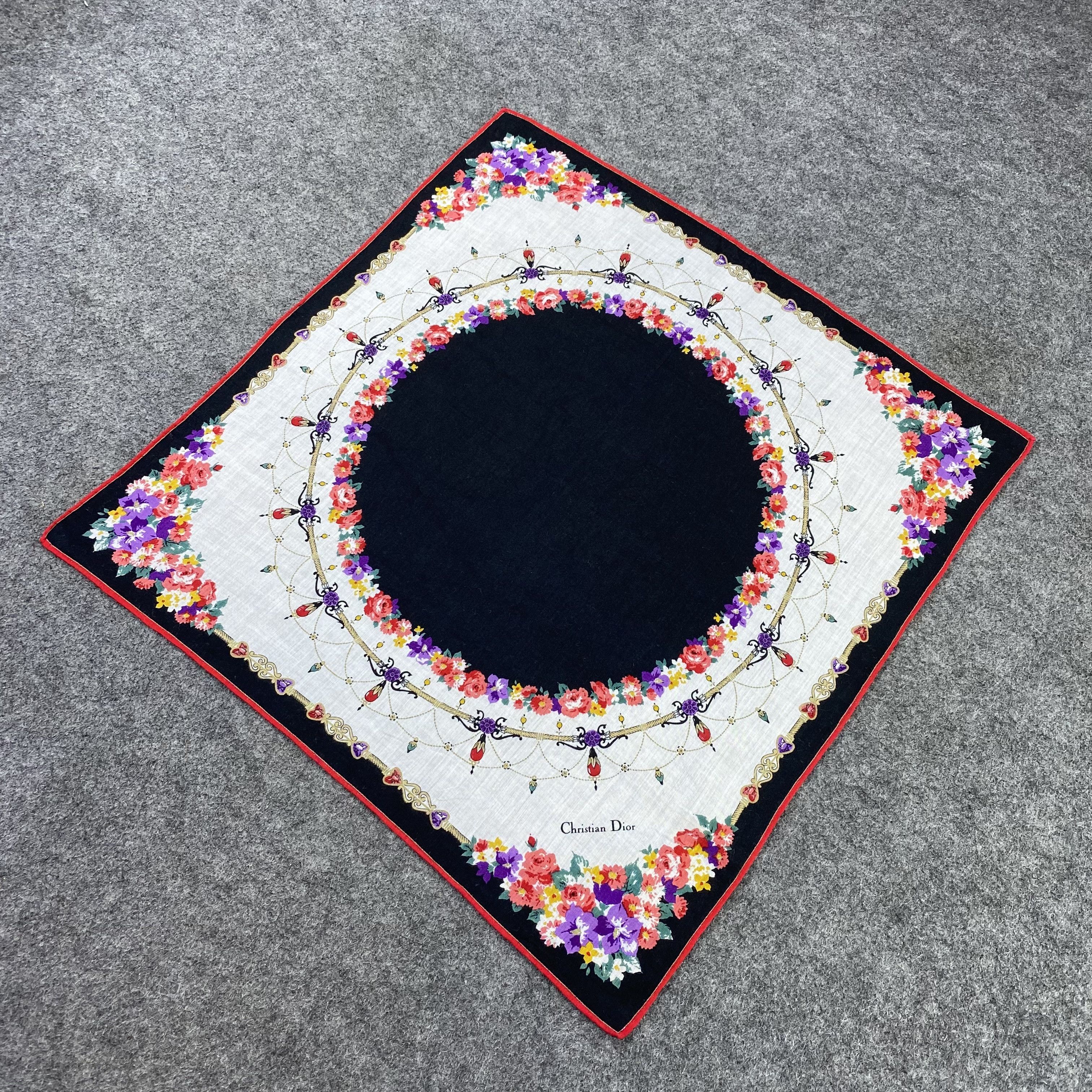 Designer Christian Dior Handkerchief / Bandana / Neckerchief-B1283 Size ONE SIZE - 4 Thumbnail