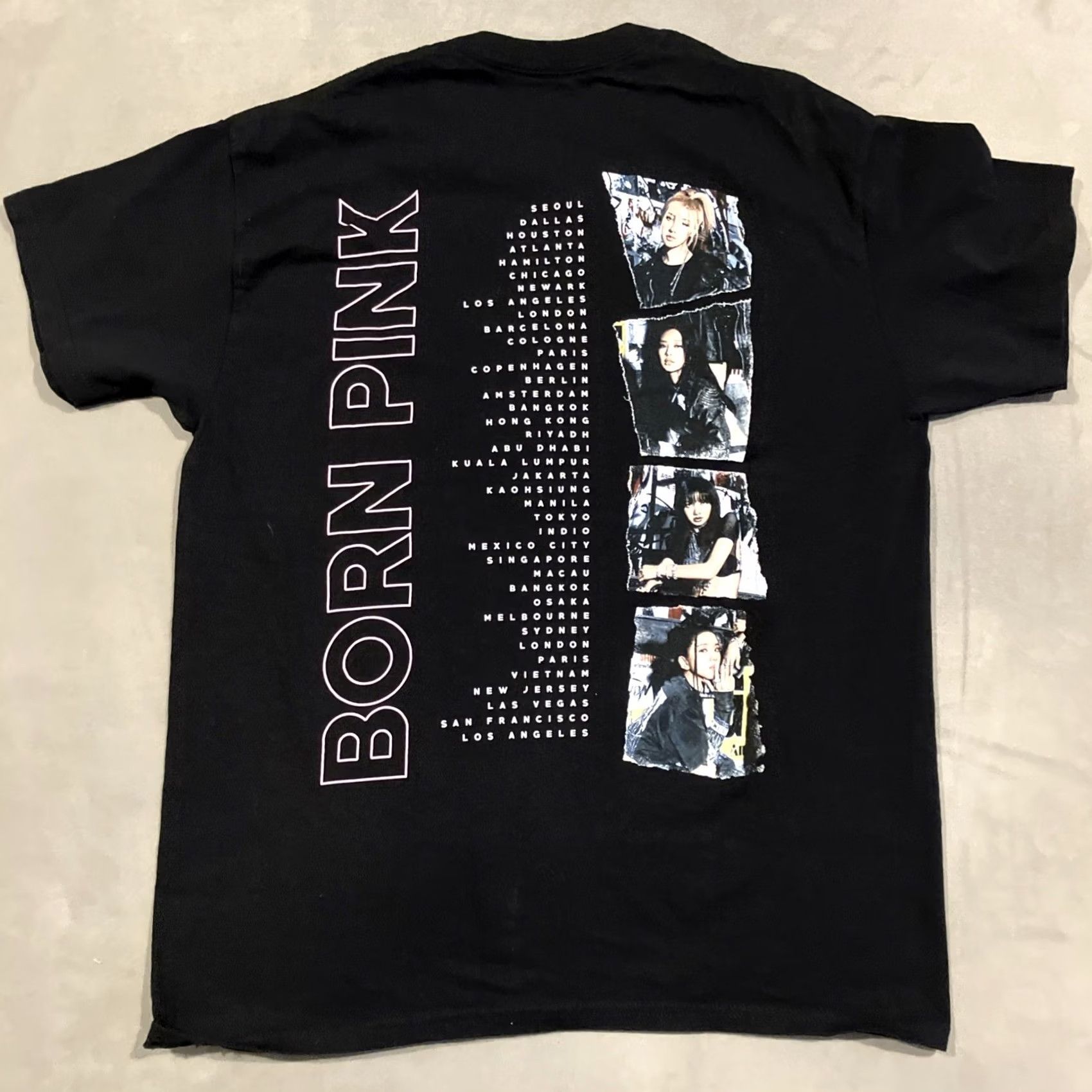 Born VINTAGE Blackpink Born Pink World Tour Double Sided Concert T Shirt Medium Men Size US M / EU 48-50 / 2 - 4 Thumbnail