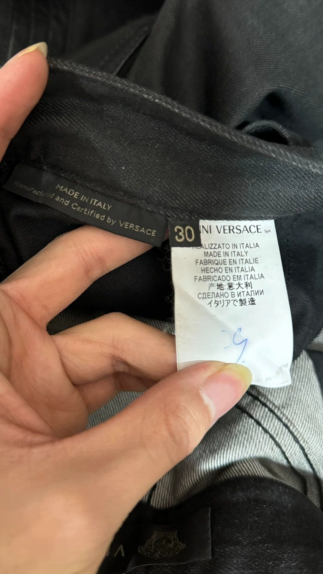 Versace Versace Patchwork Leather Jeans 30 Size US 30 / EU 46 - 5 Thumbnail