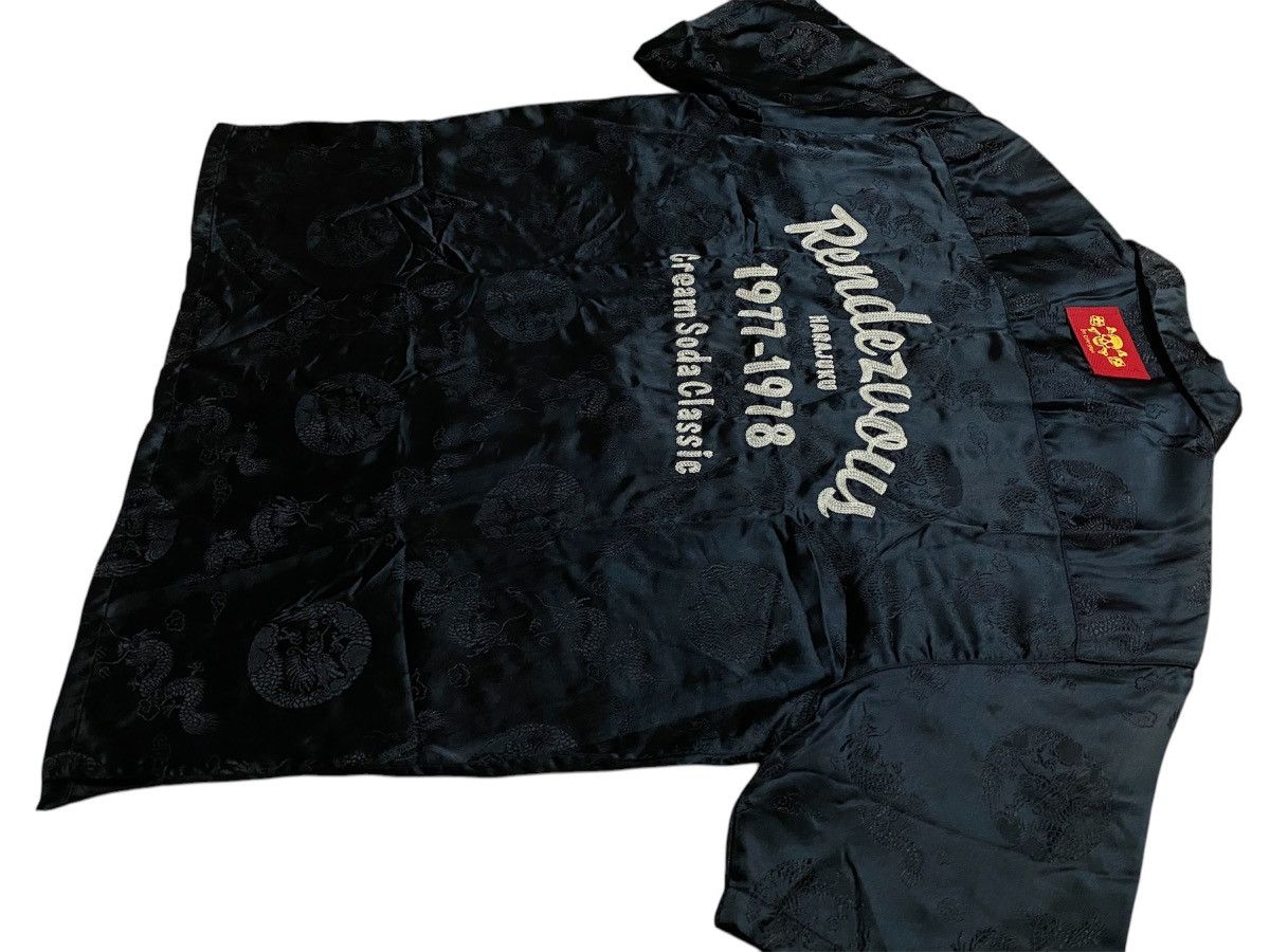 Japanese Brand × Vintage Vtg Cream Soda Motive Dragon Rayon Shirt Rockabilly Style Size US L / EU 52-54 / 3 - 14 Thumbnail