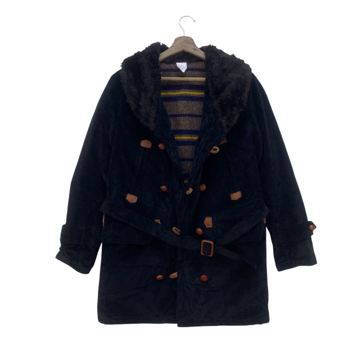 Vintage Vintage Vincent et Mireille Faux Fur Corduroy Heavy Coat Size US XS / EU 42 / 0 - 3 Thumbnail