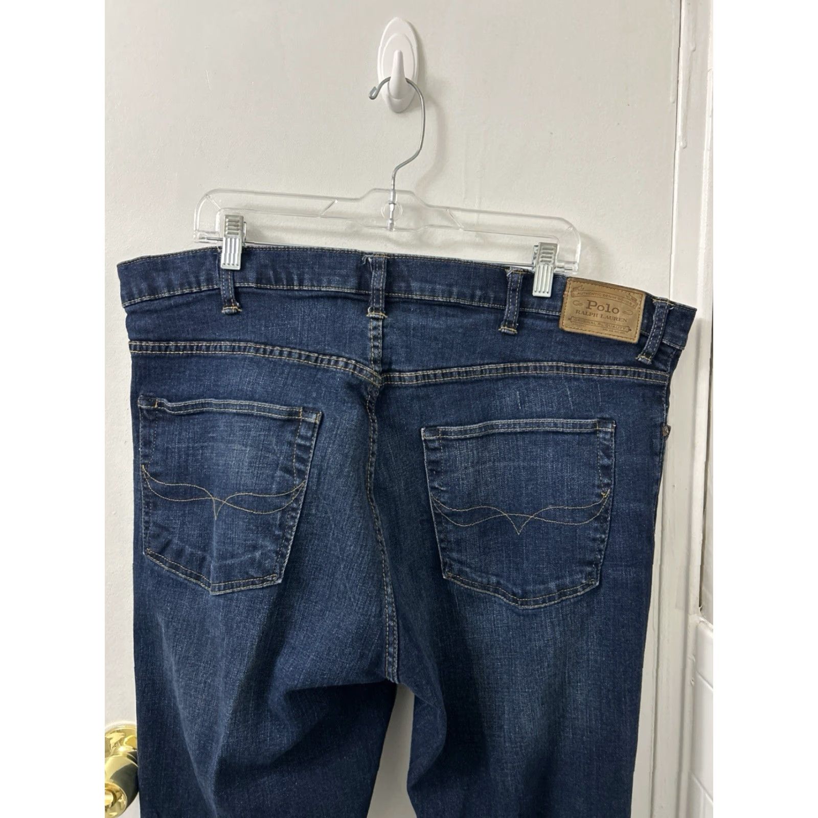 Polo Ralph Lauren VINTAGE Polo Ralph Lauren Jeans Mens 42x32 Blue Hampton Relaxed Straight Denim Size US XL / EU 56 / 4 - 7 Thumbnail