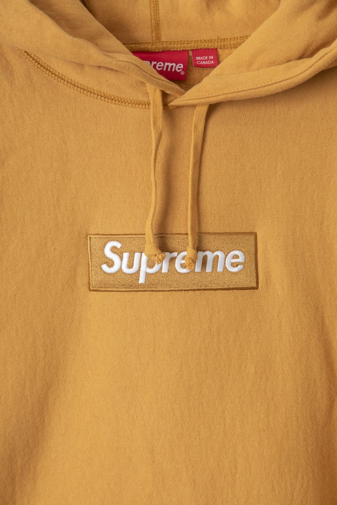 Supreme supreme mustard yellow box logo hoody/hoodie Size US M / EU 48-50 / 2 - 2 Thumbnail