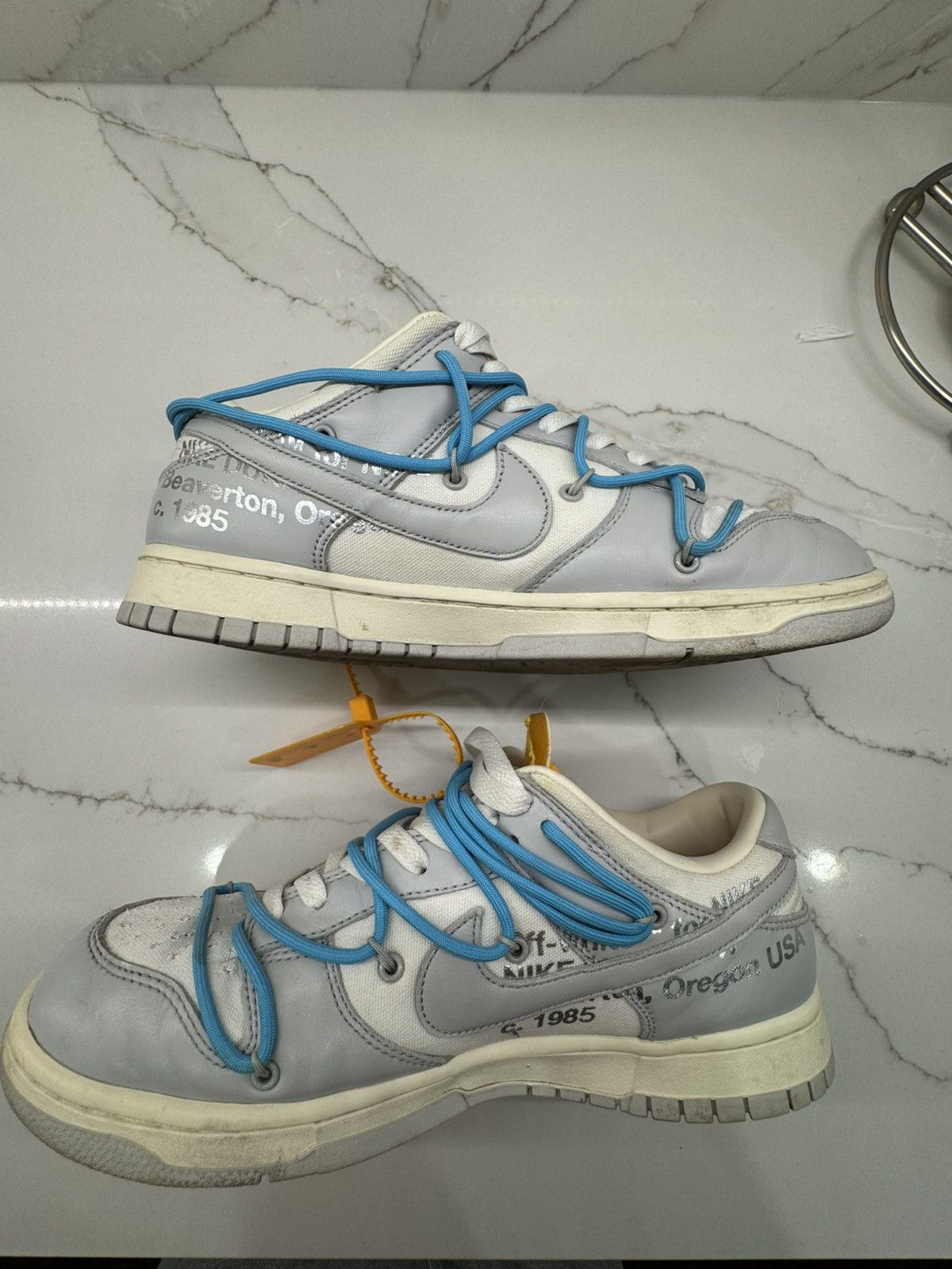 Nike × Off-White × Virgil Abloh Off-White x Nike Dunk Low Lot 02 Size US 10 / EU 43 - 3 Thumbnail