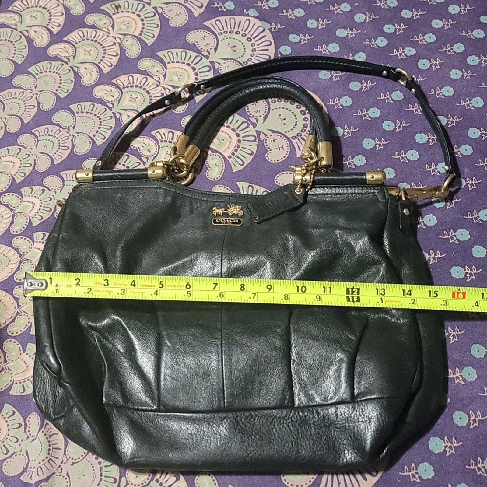 Coach Beautiful Black and Brass Coach Bag Size ONE SIZE - 4 Thumbnail