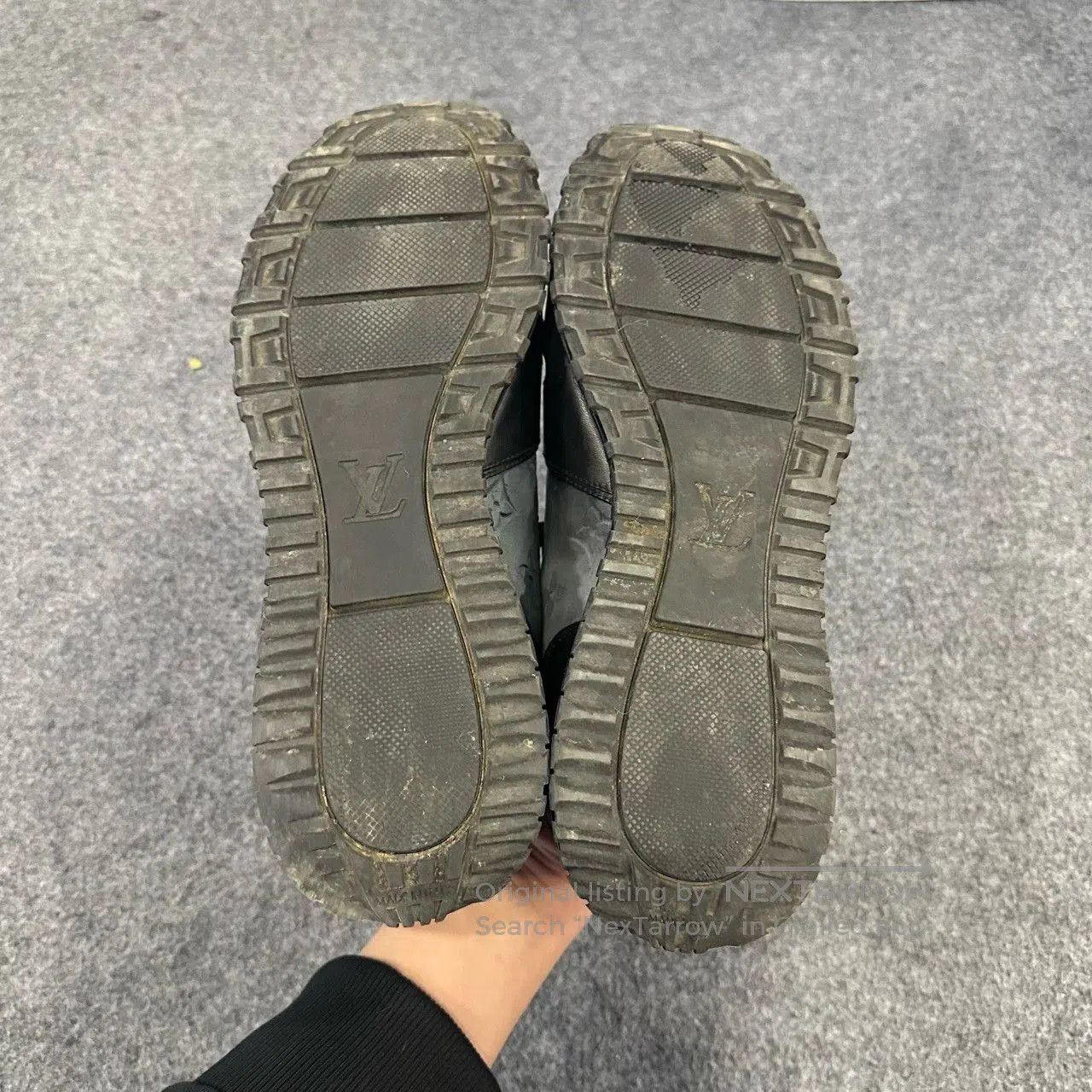 louis vuitton run away sneakers in black.